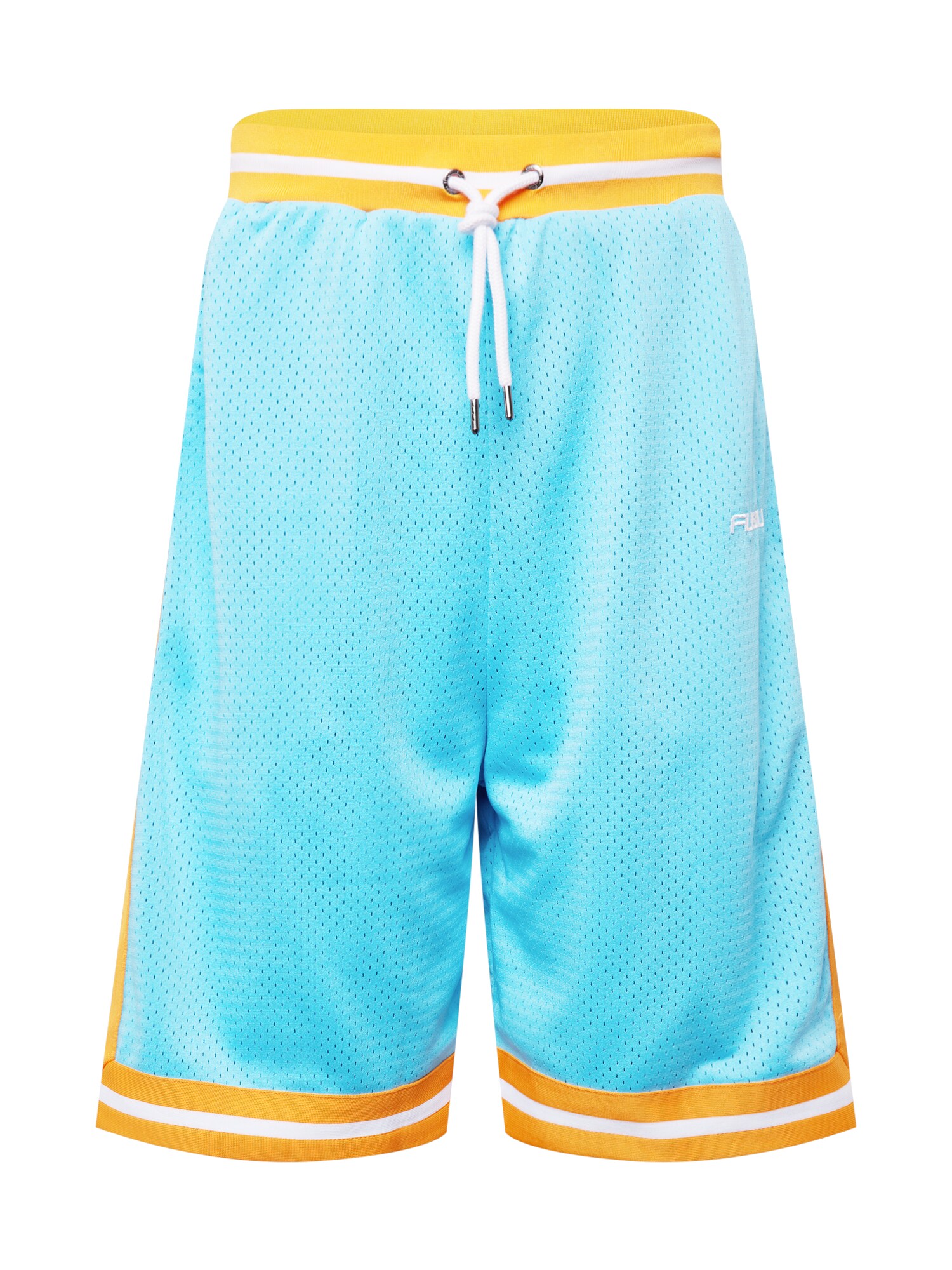 FUBU Nadrág  mandarin / fehér / azúr