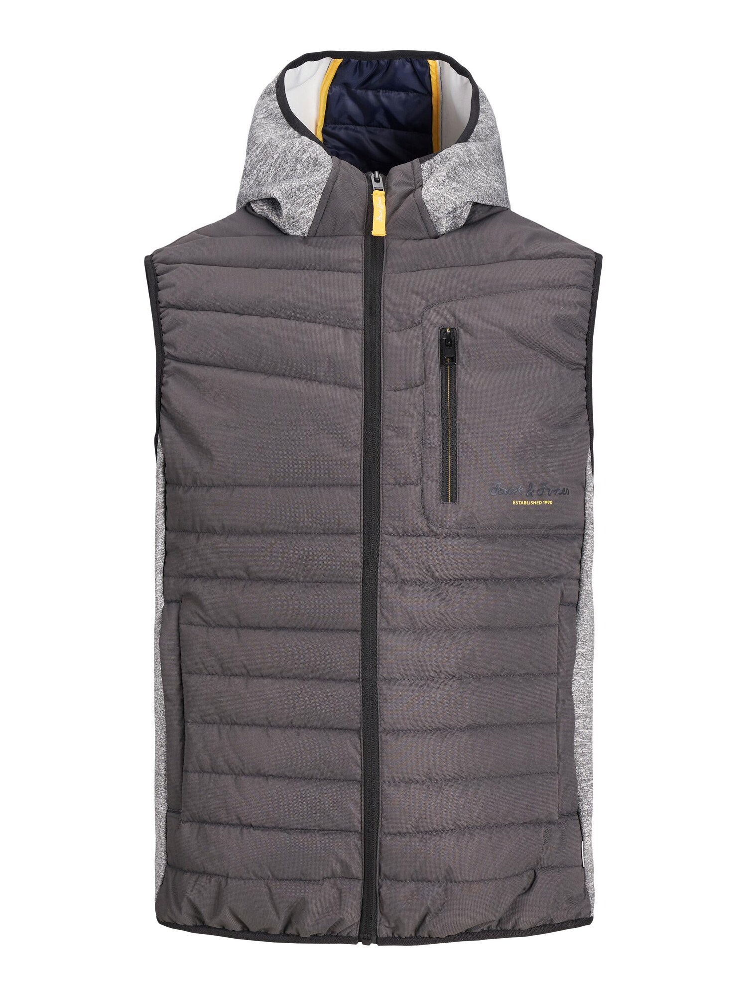 JACK & JONES Mellény 'Berg'  bazaltszürke