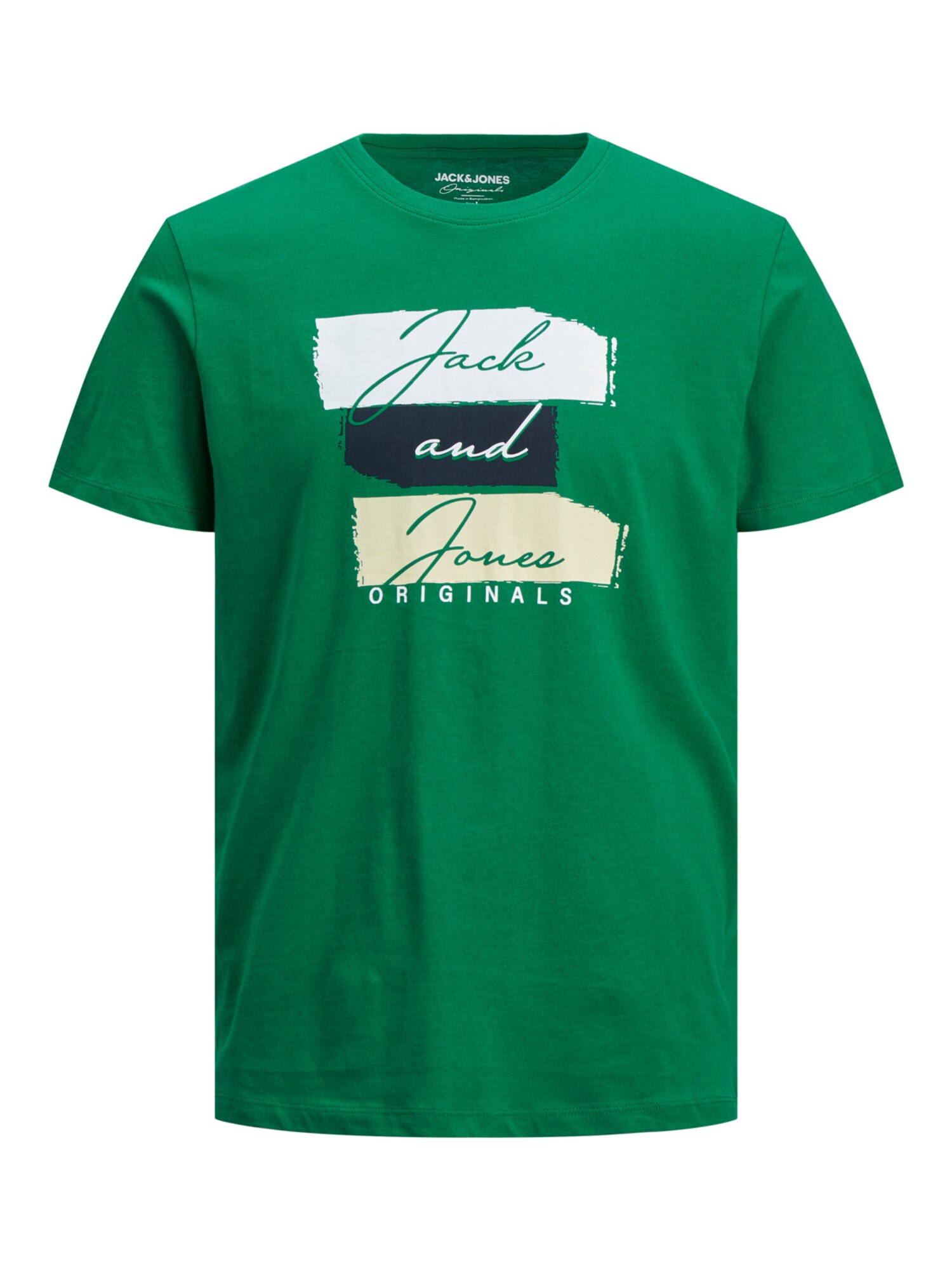 Jack & Jones Junior Póló  zöld / fehér / sötétkék