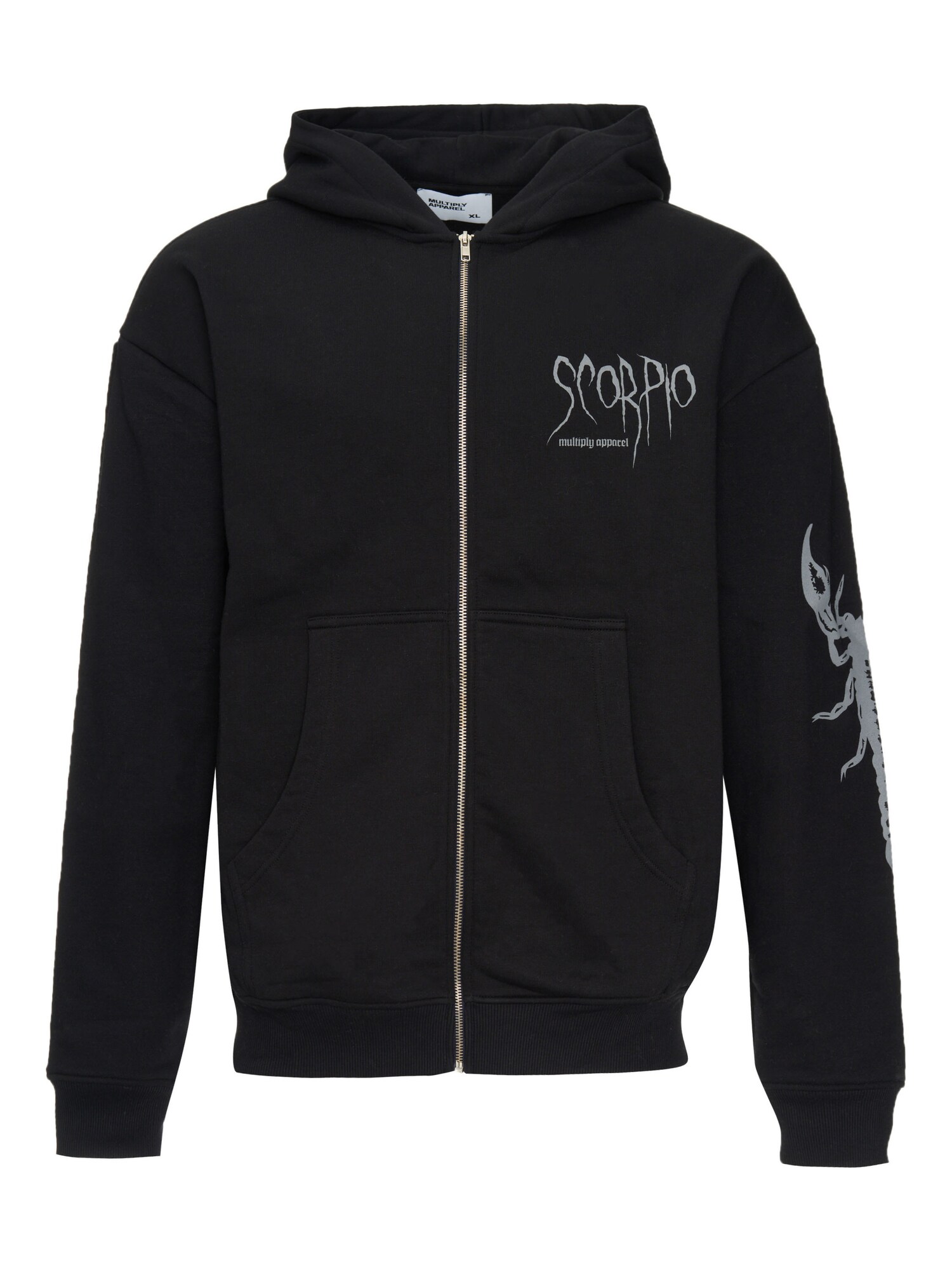 Multiply Apparel Tréning dzseki 'Scorpio'  fekete / szürke