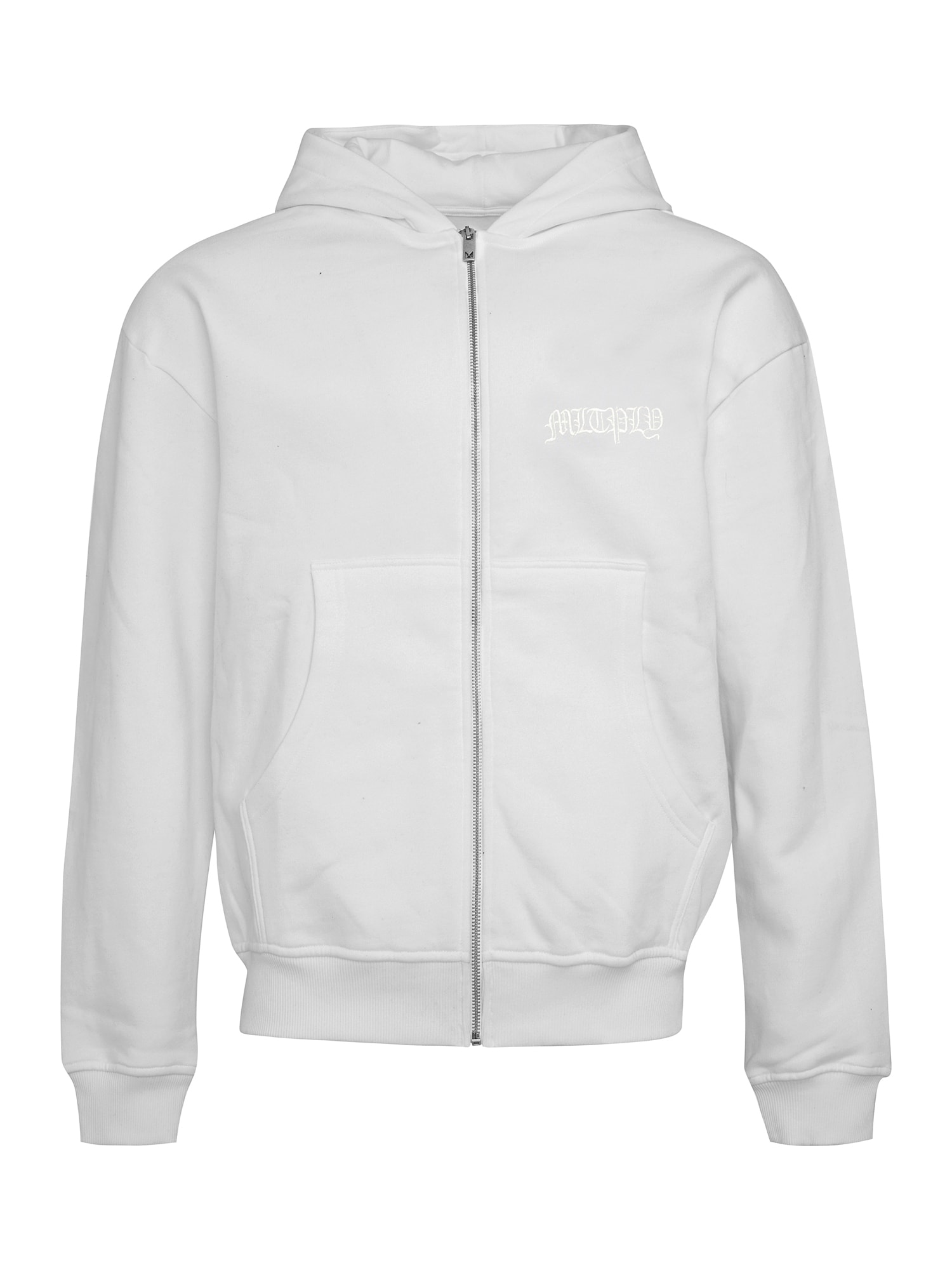 Multiply Apparel Tréning dzseki  világosszürke / fehér
