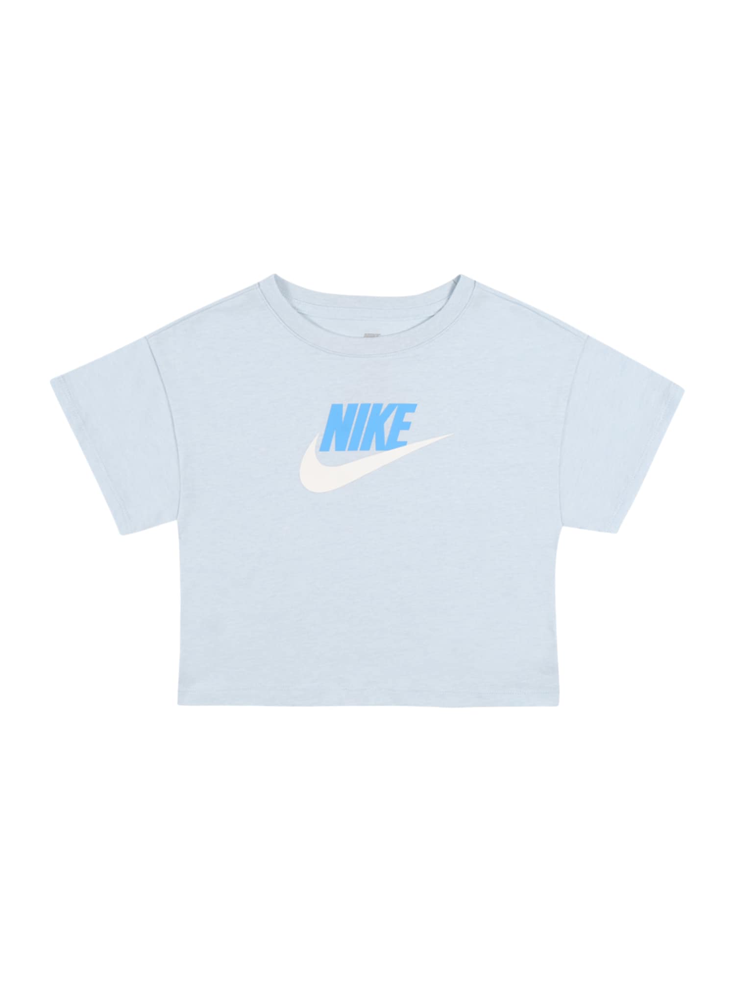 Nike Sportswear Póló  világosszürke / kék / fehér