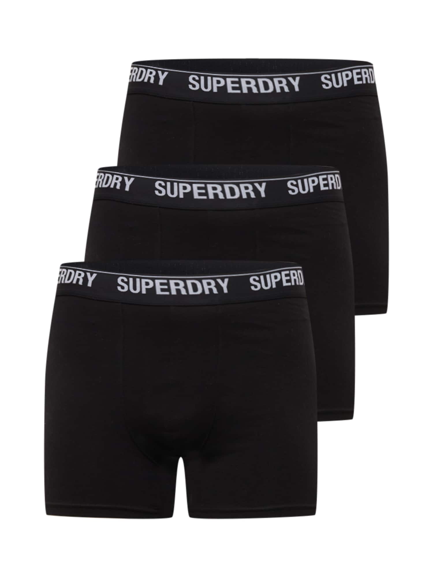 Superdry Boxeralsók  fekete / világosszürke