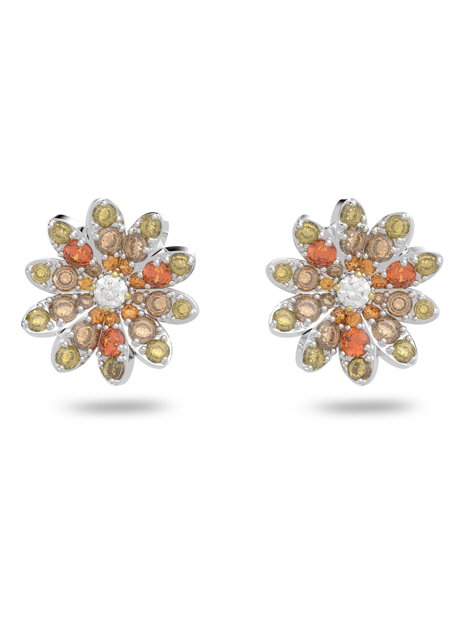 Swarovski Fülbevalók  sárga / ezüst