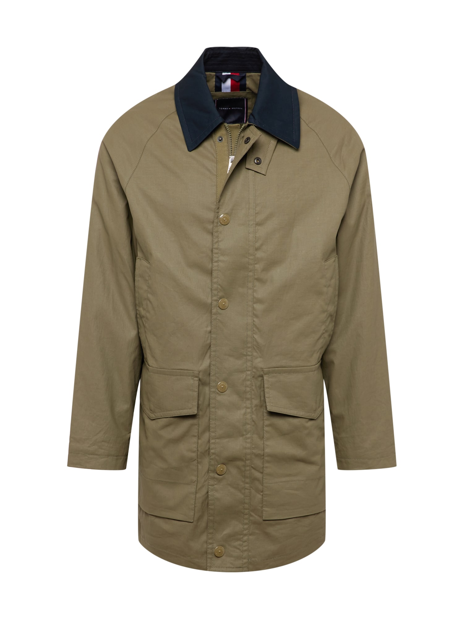 TOMMY HILFIGER Átmeneti dzseki  olíva / tengerészkék / fehér / piros