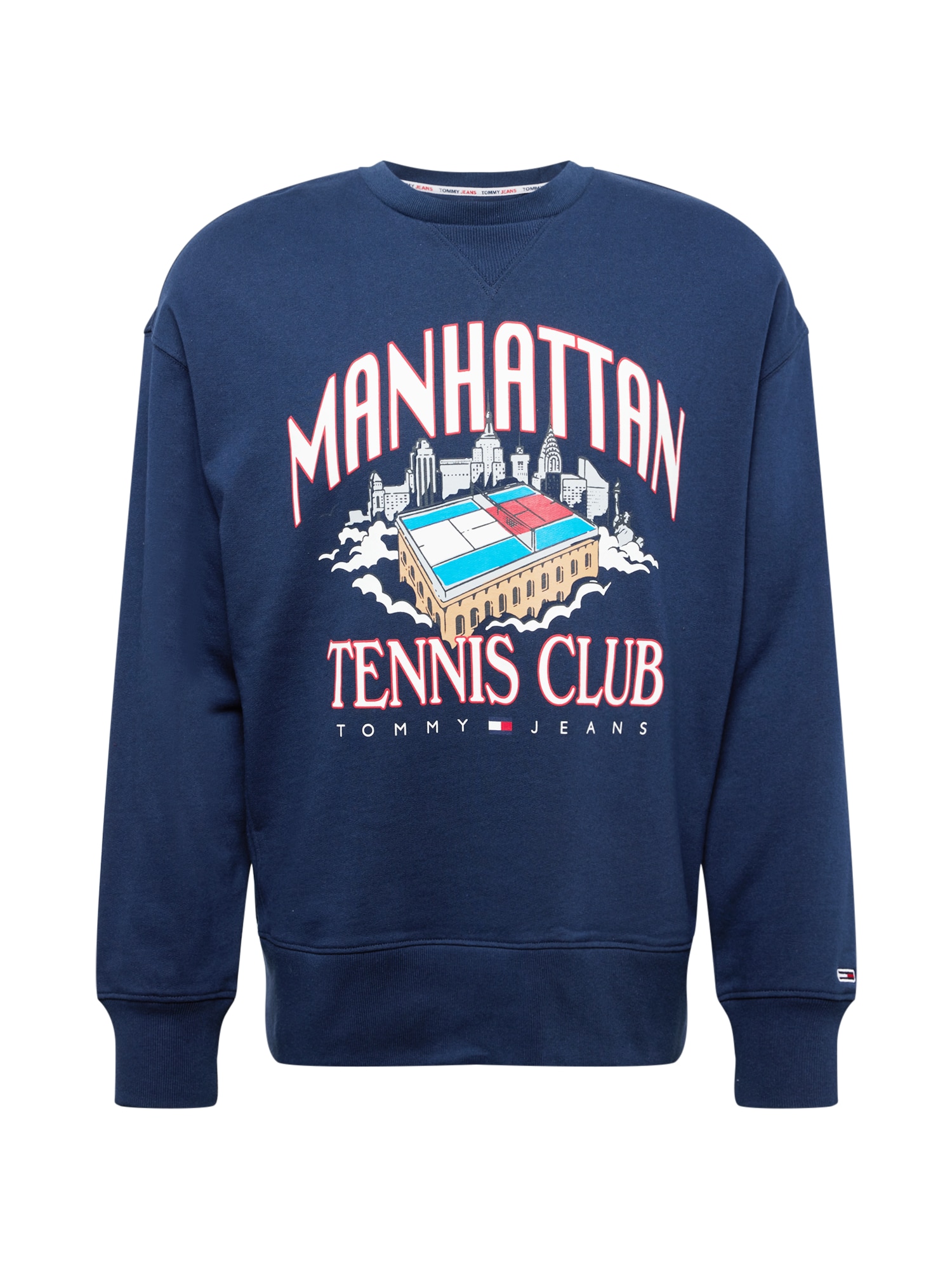 Tommy Jeans Tréning póló  sötétkék / fehér / piros / azúr