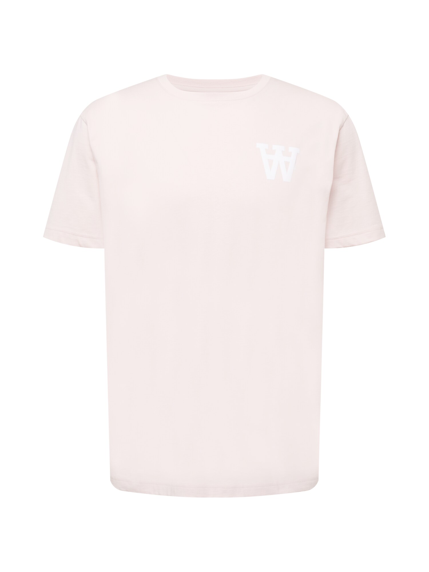WOOD WOOD Póló 'Ace'  fehér / világos-rózsaszín