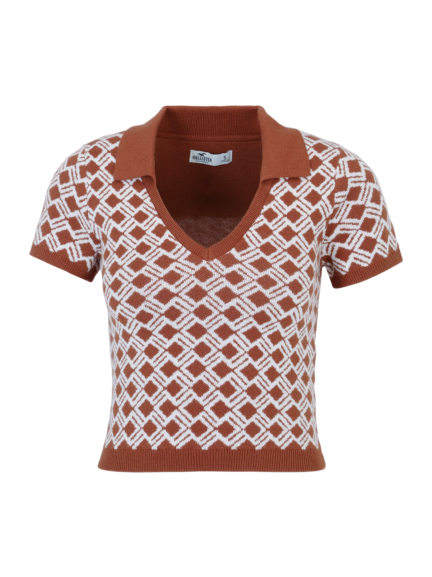 HOLLISTER Pulóver 'APAC'  barna / fehér