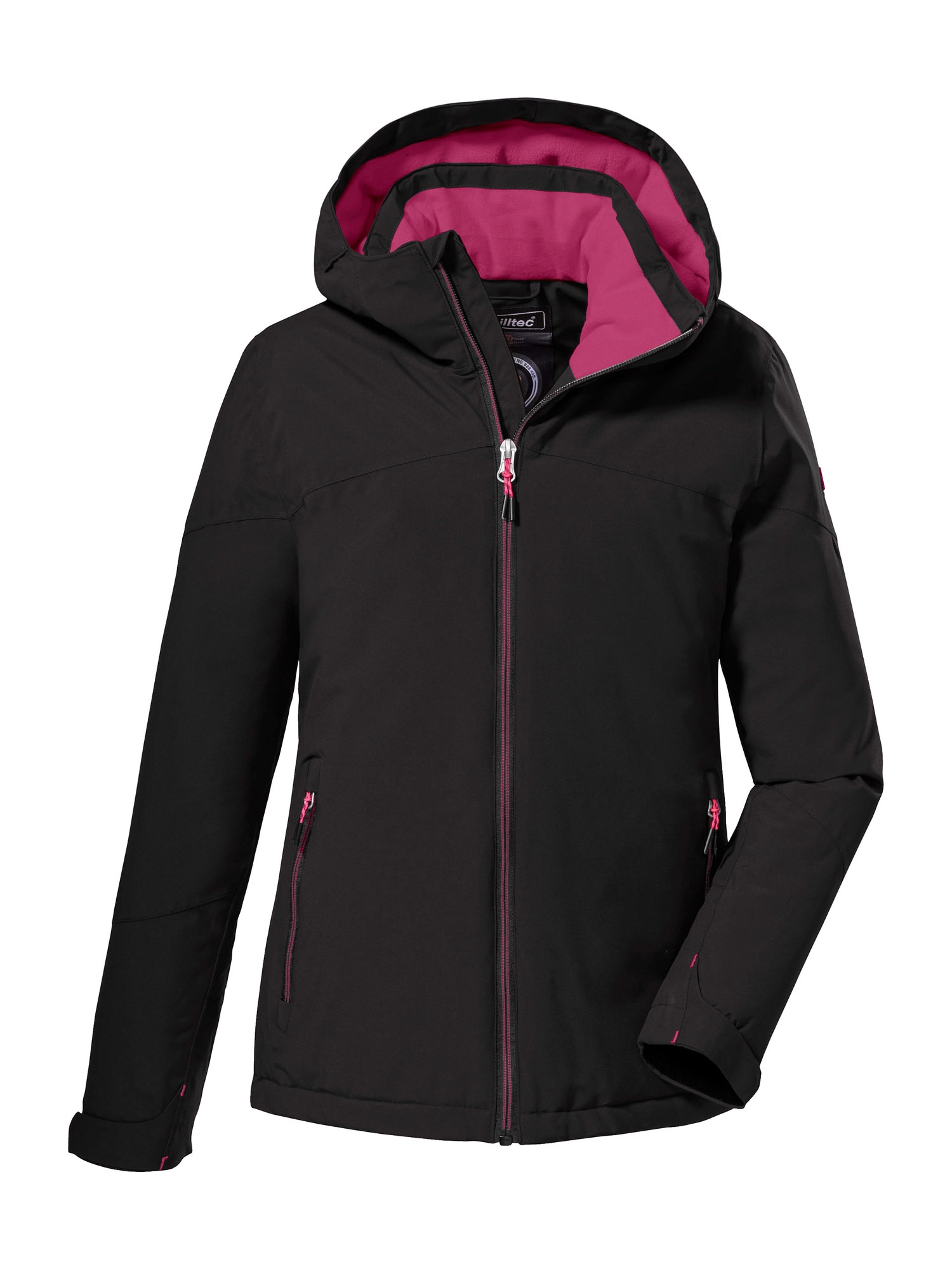 KILLTEC Kültéri kabátok  fekete / ciklámen