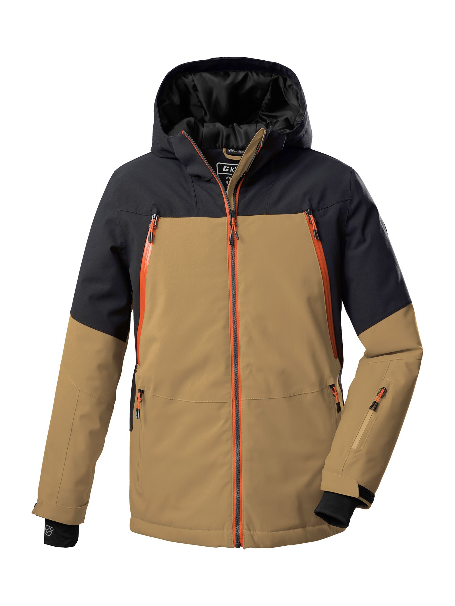KILLTEC Kültéri kabátok  teveszín / fekete / narancs