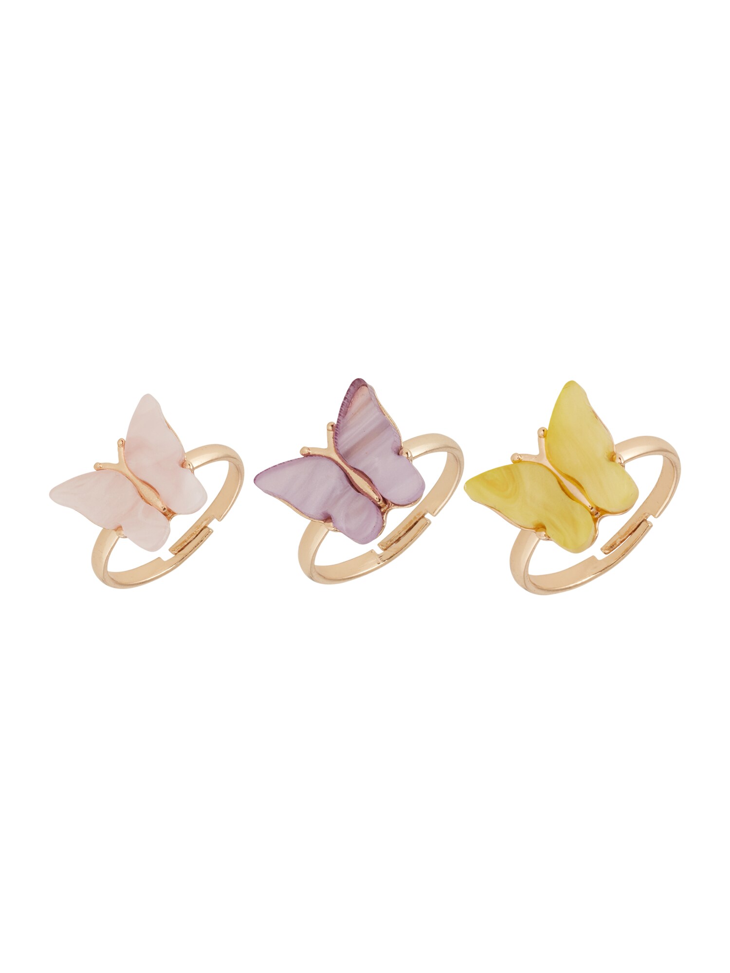 Monki Gyűrűk  arany / tojáshéj / lila / sárga