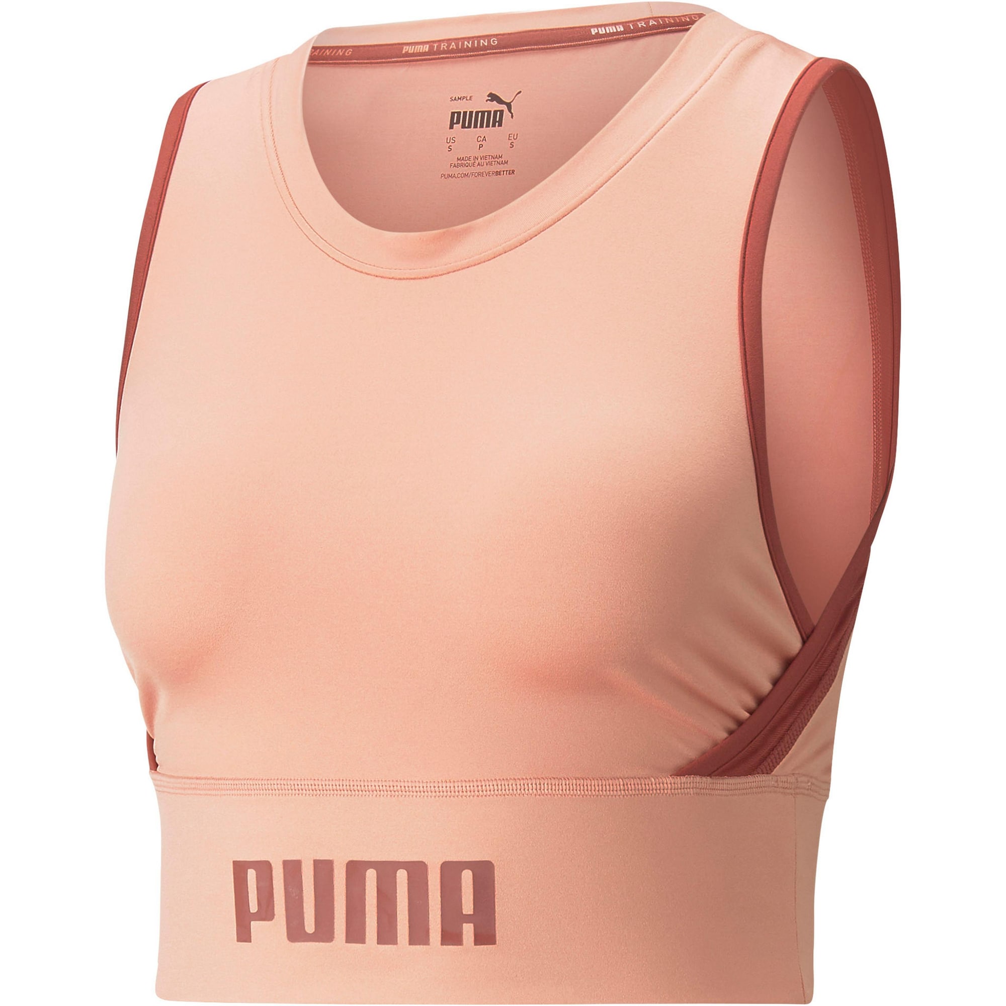 PUMA Sport top  pasztellnarancs / bordó