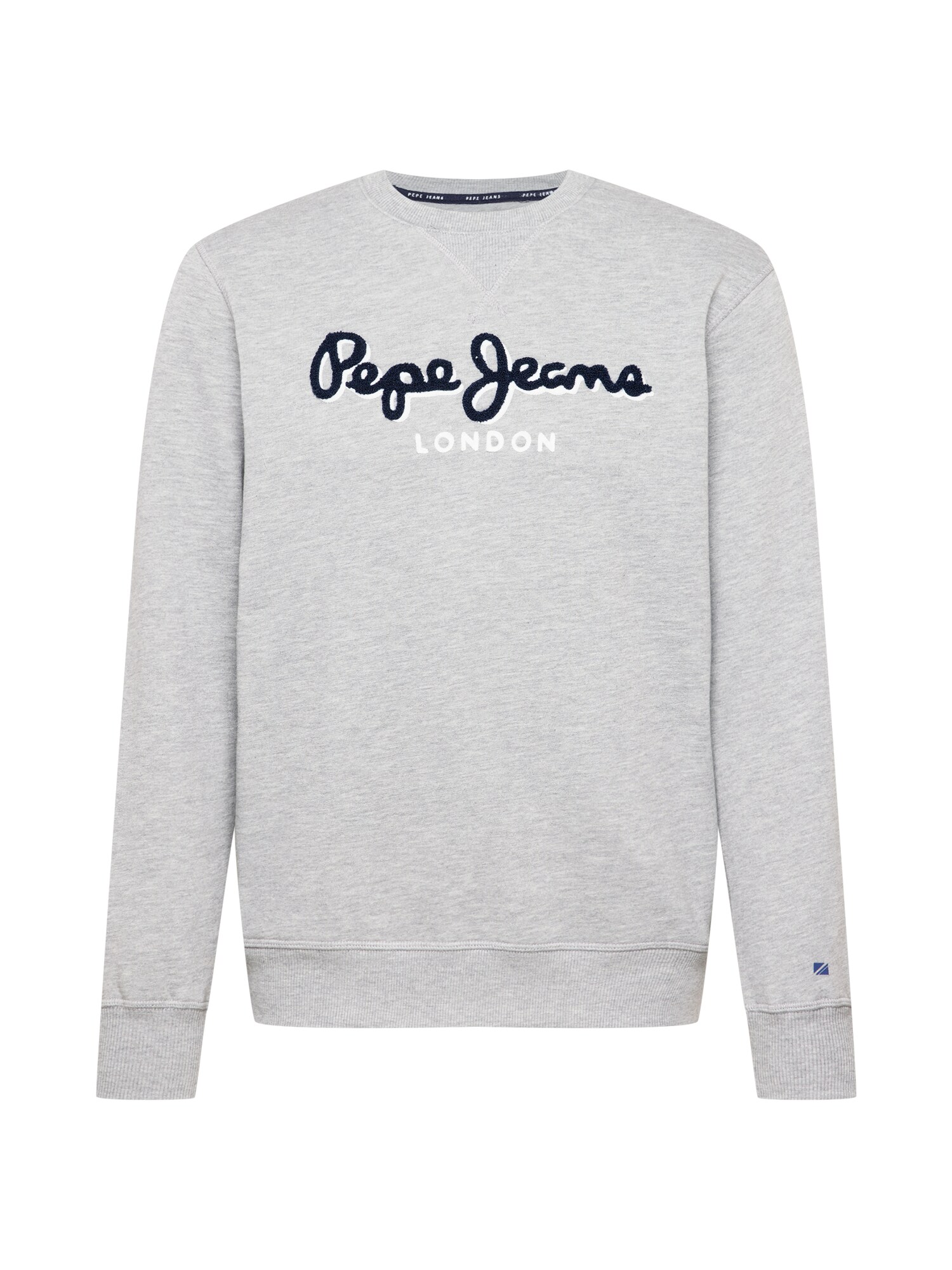 Pepe Jeans Tréning póló 'LAMONT'  szürke melír / tengerészkék / fehér