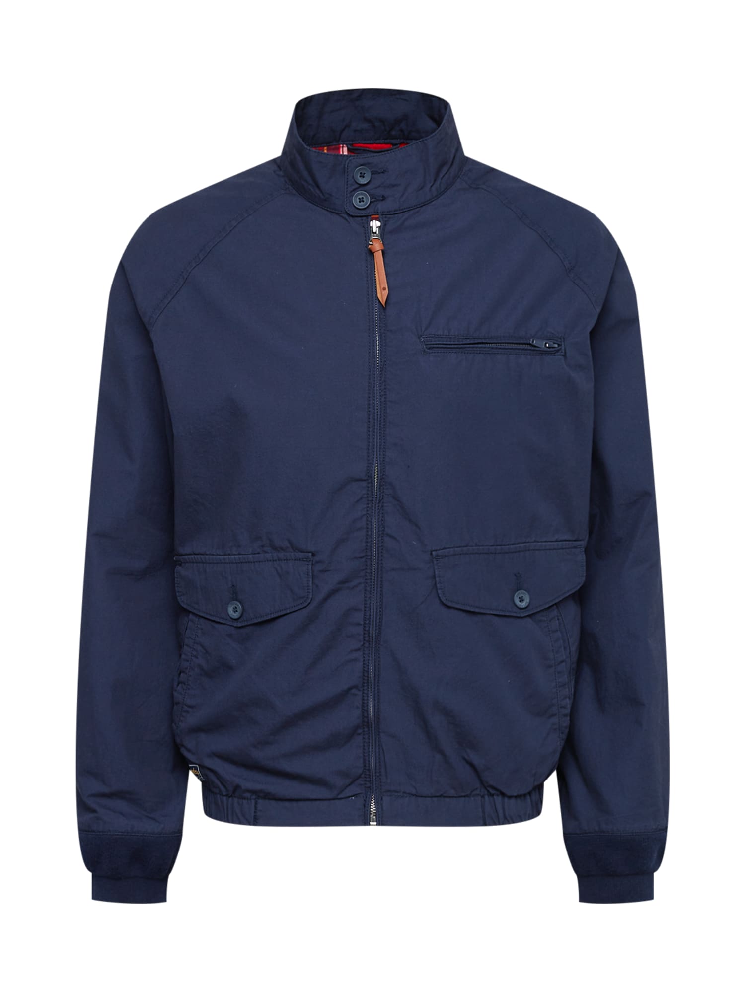 Superdry Átmeneti dzseki 'Collegiate Harrington'  tengerészkék / konyak