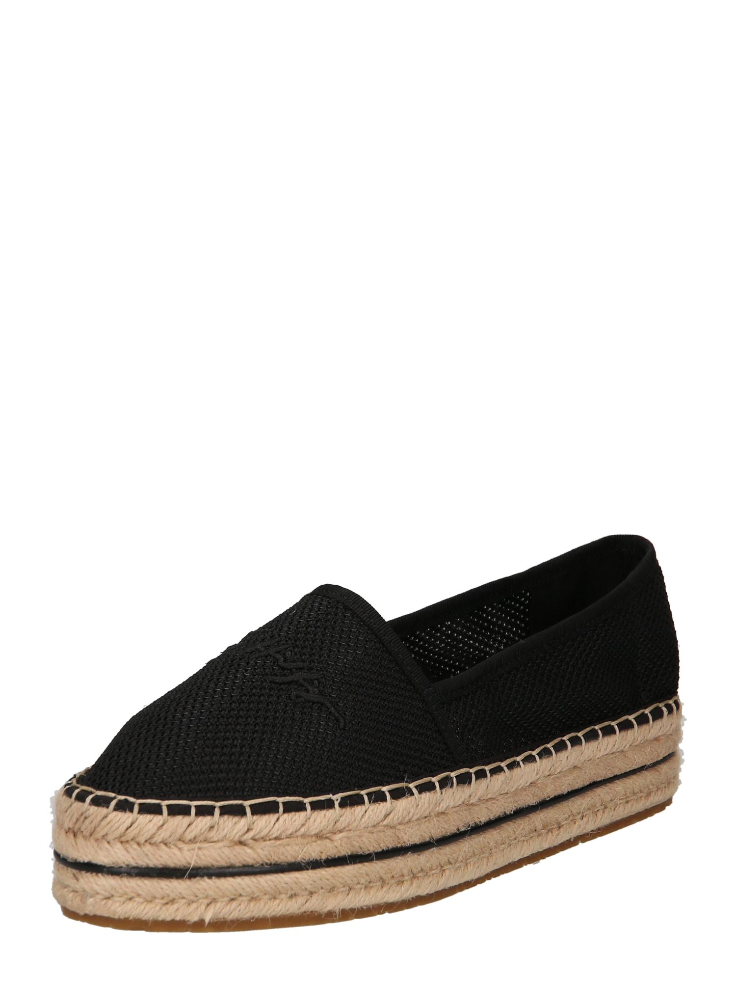 TOMMY HILFIGER Espadrilles  fekete / bézs