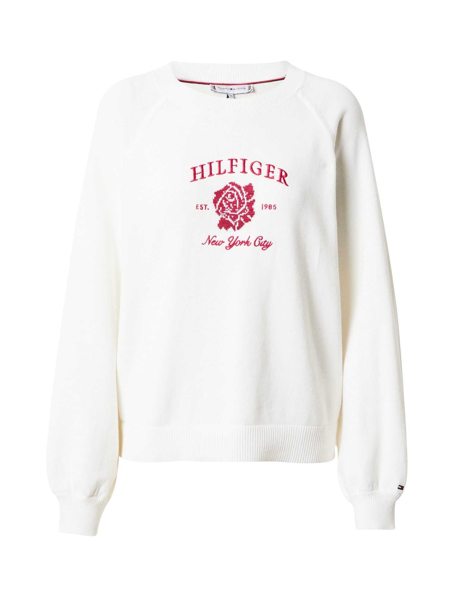 TOMMY HILFIGER Pulóver  krém / málna