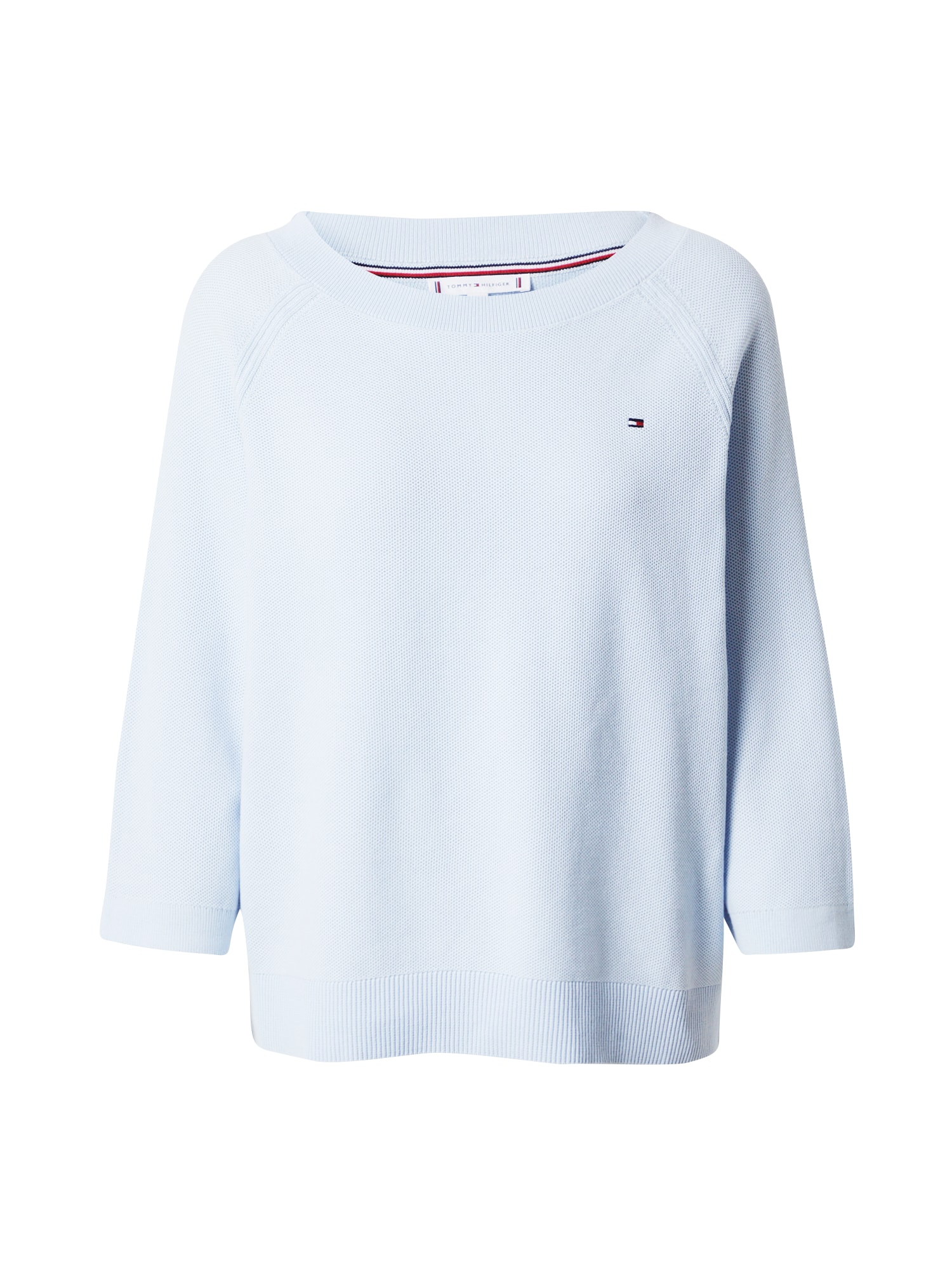 TOMMY HILFIGER Pulóver  világoskék / tengerészkék / fehér / piros