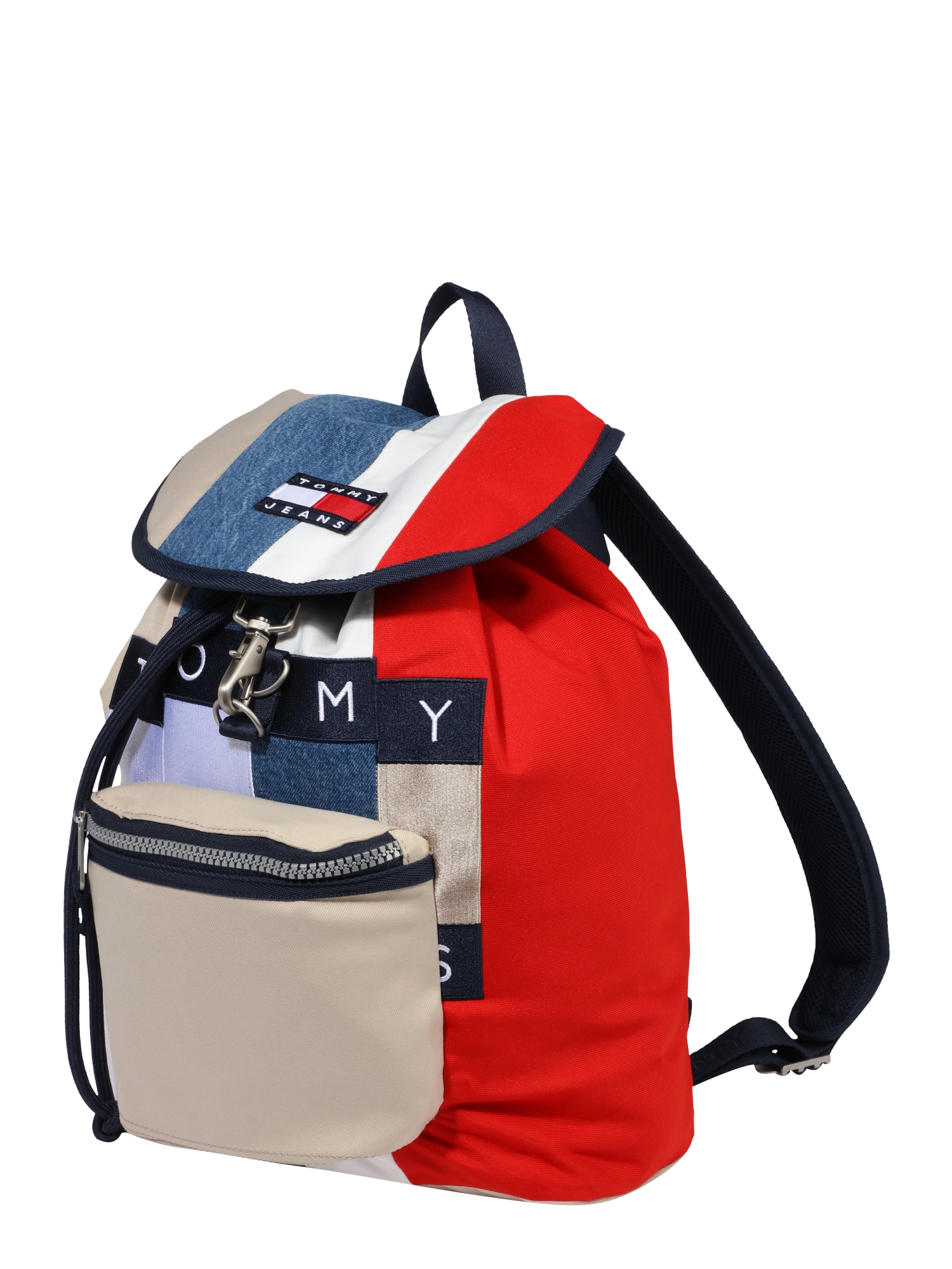 Tommy Jeans Hátizsák  bézs / kék / piros / fehér
