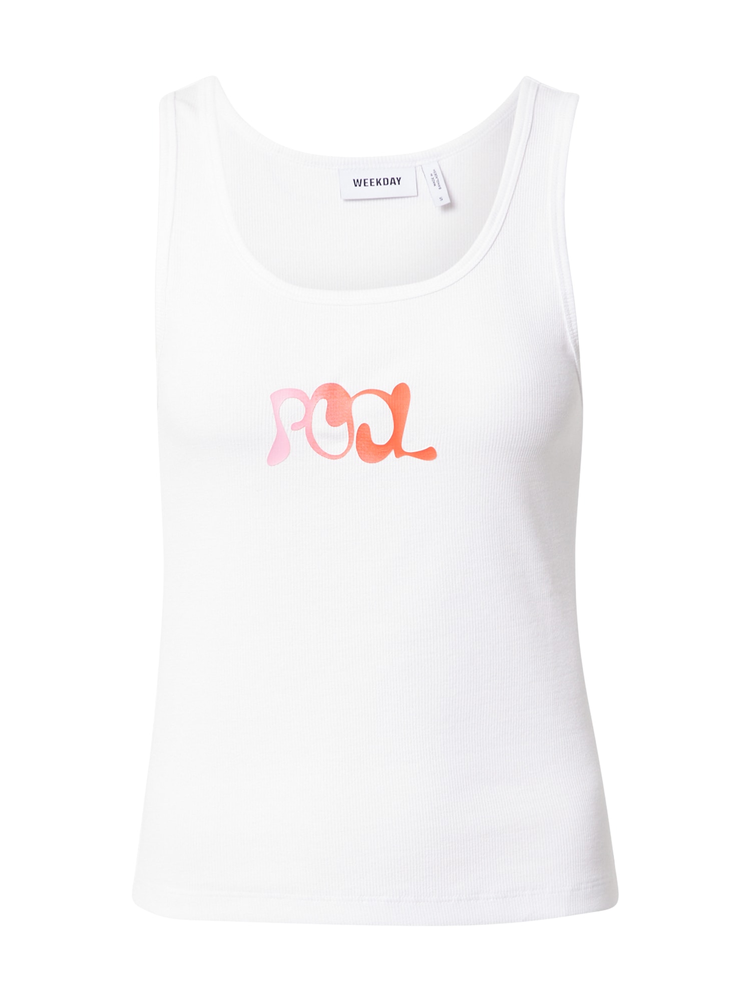WEEKDAY Top 'Alida'  fehér / narancs / rózsaszín