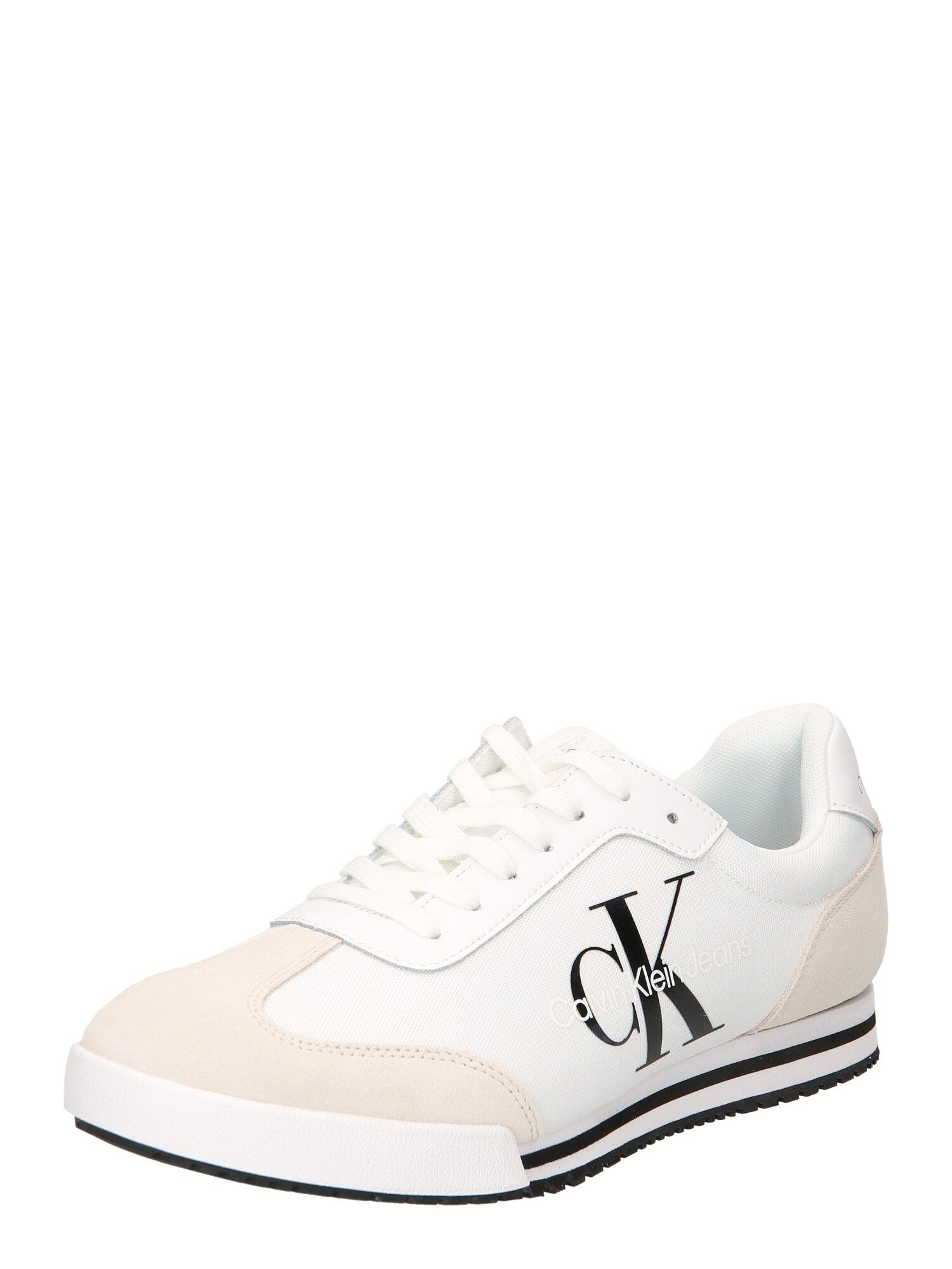 Calvin Klein Jeans Rövid szárú edzőcipők  fehér / bézs / fekete