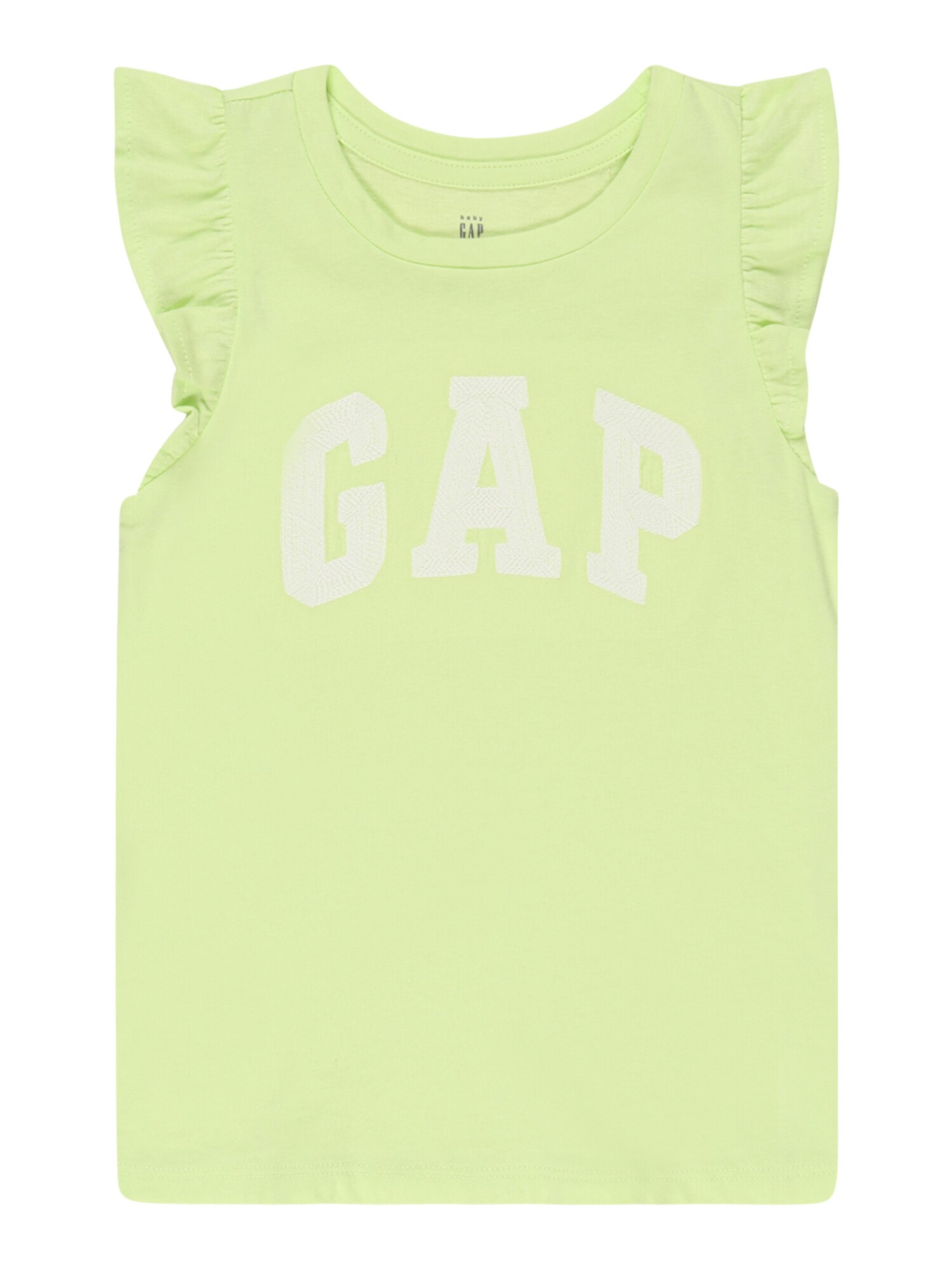 GAP Top 'SUMMER'  limone / fehér