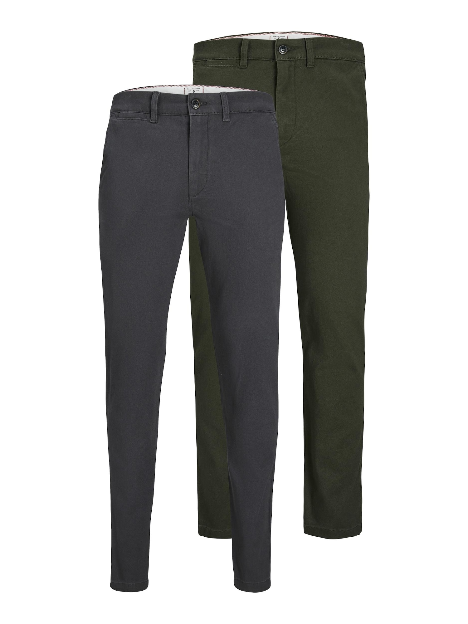 JACK & JONES Chino nadrág 'Ollie Dave'  sötétszürke / olíva
