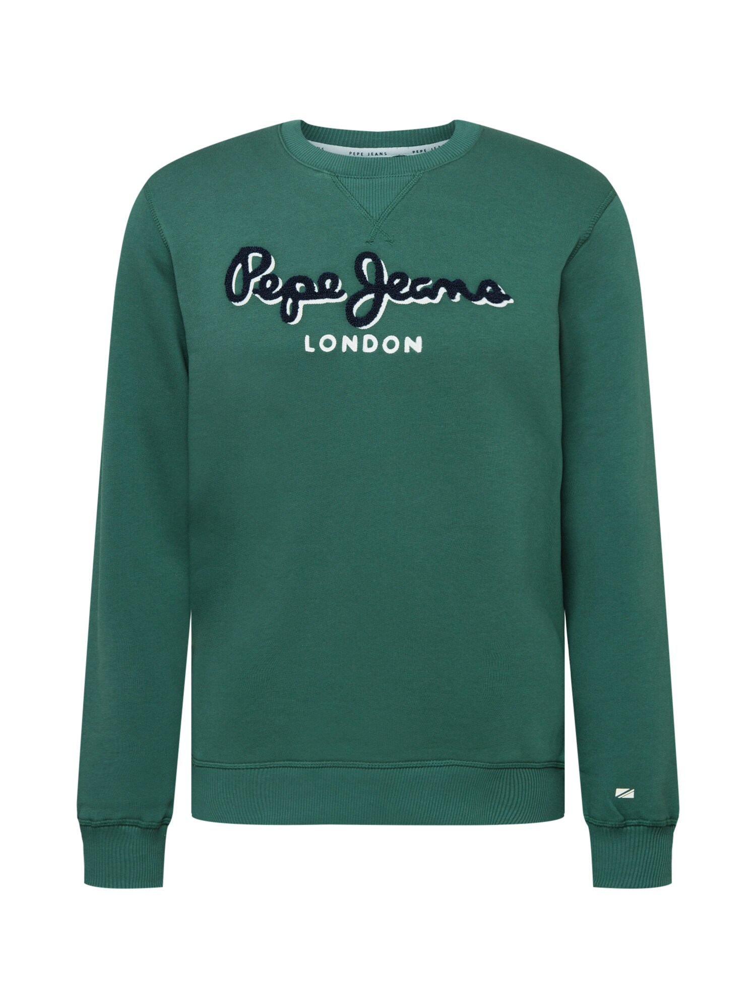 Pepe Jeans Tréning póló 'LAMONT'  sötétzöld / fehér / fekete