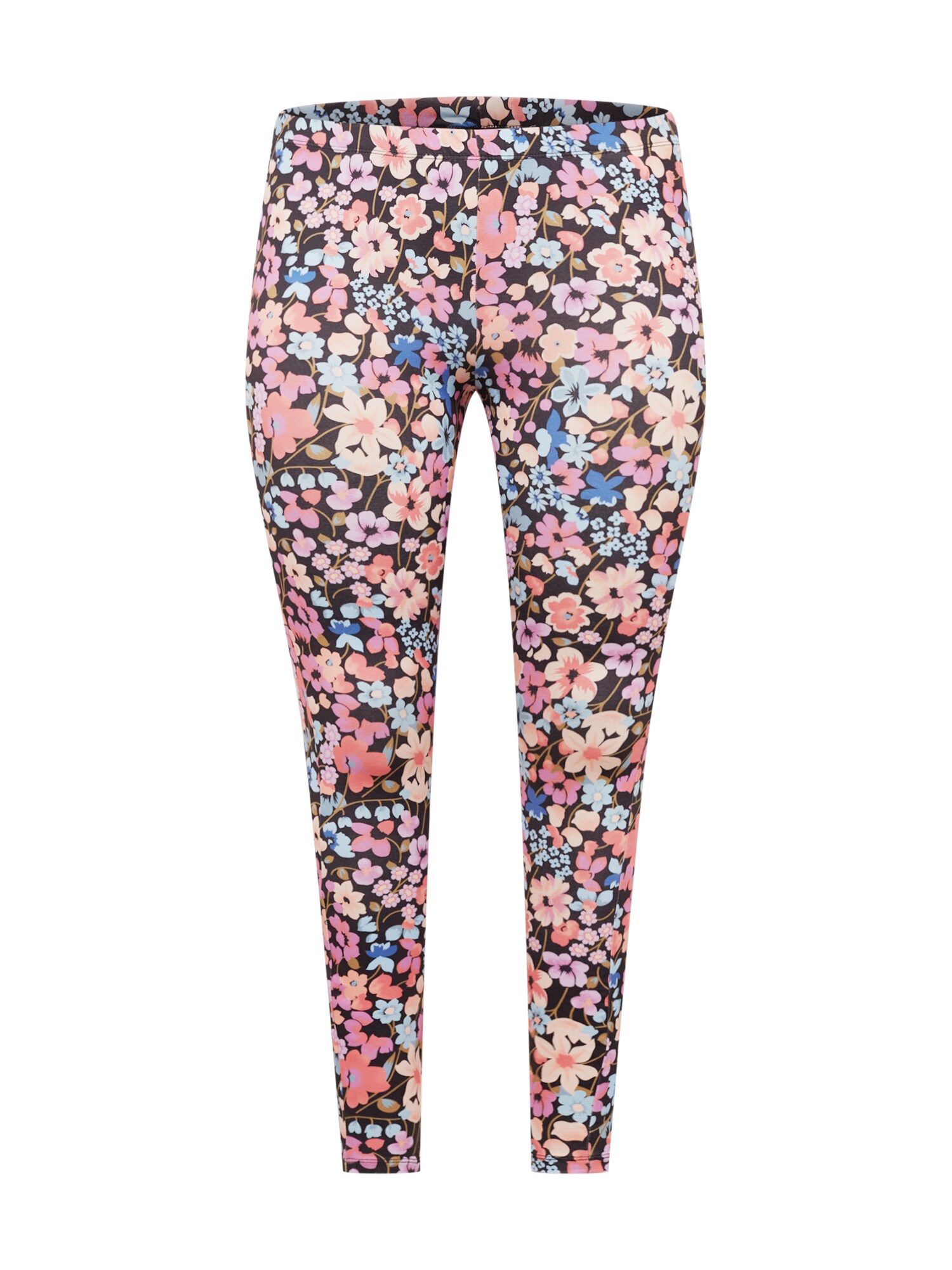 Zizzi Leggings 'Jadan'  fekete / rózsaszín / kék / sárgabarack