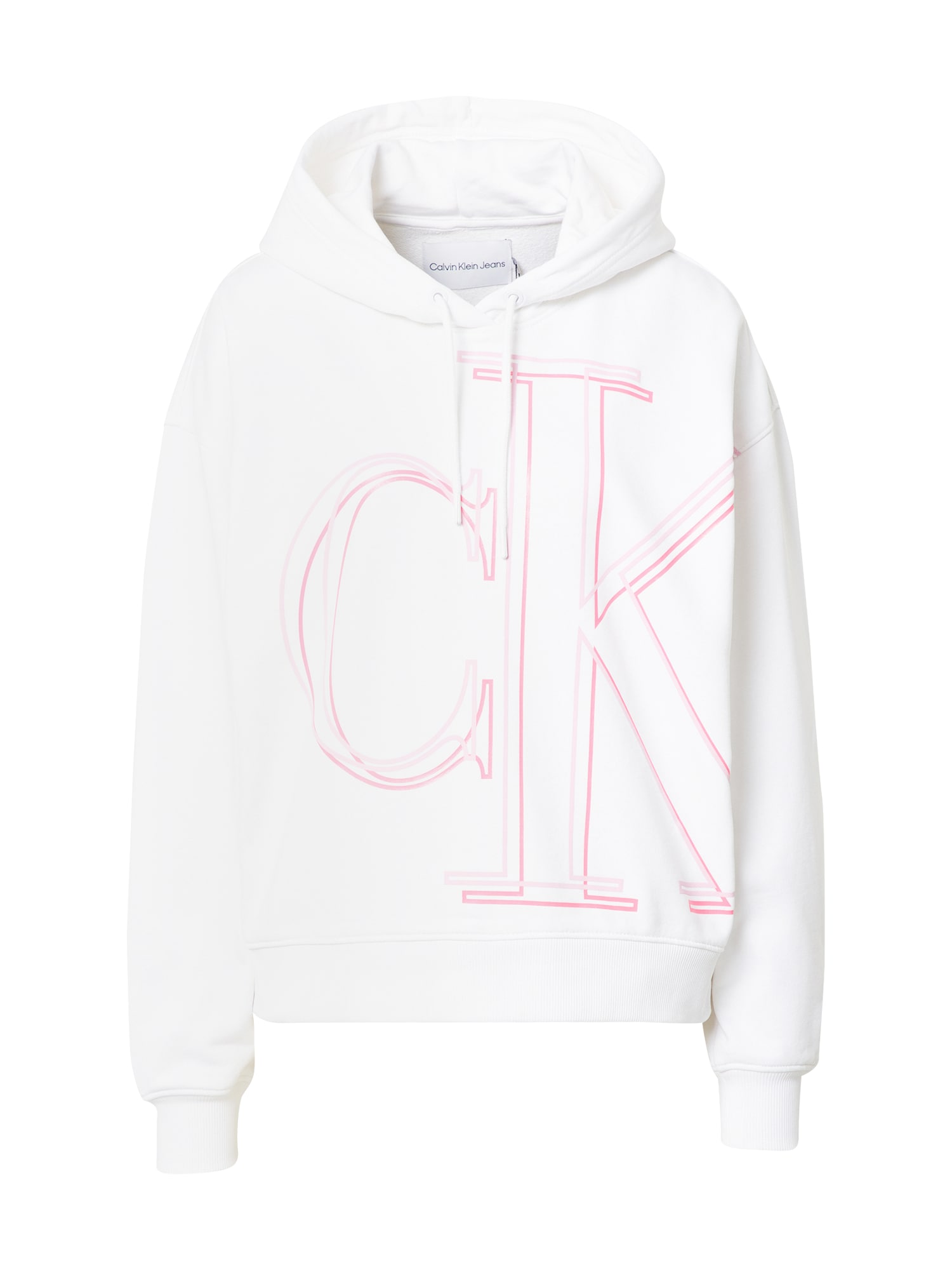 Calvin Klein Jeans Tréning póló  fehér / rózsaszín / világos-rózsaszín