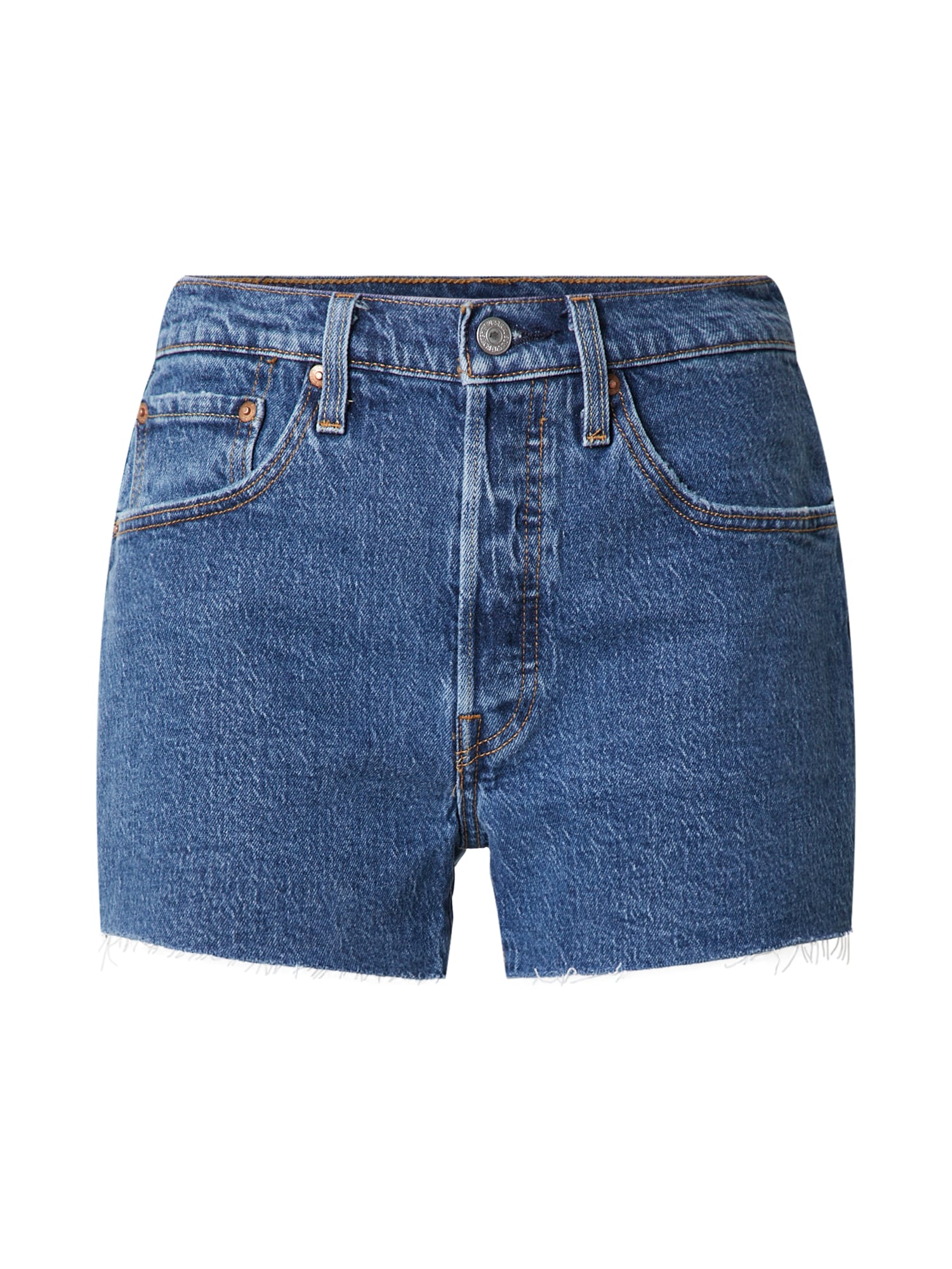 LEVI'S Farmer '501® HIGH RISE SHORT'  kék farmer