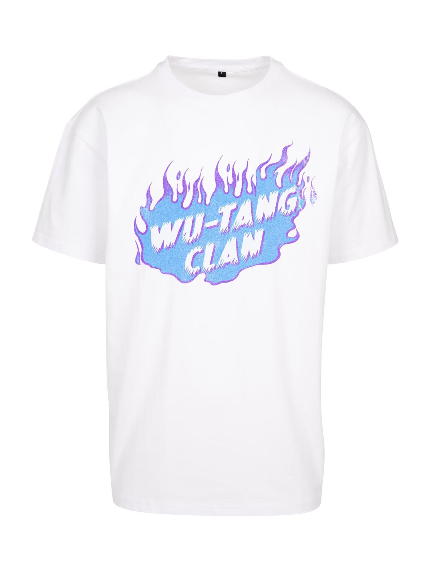 Mister Tee Póló 'Wu-Tang Clan'  fehér / neonlila / kék