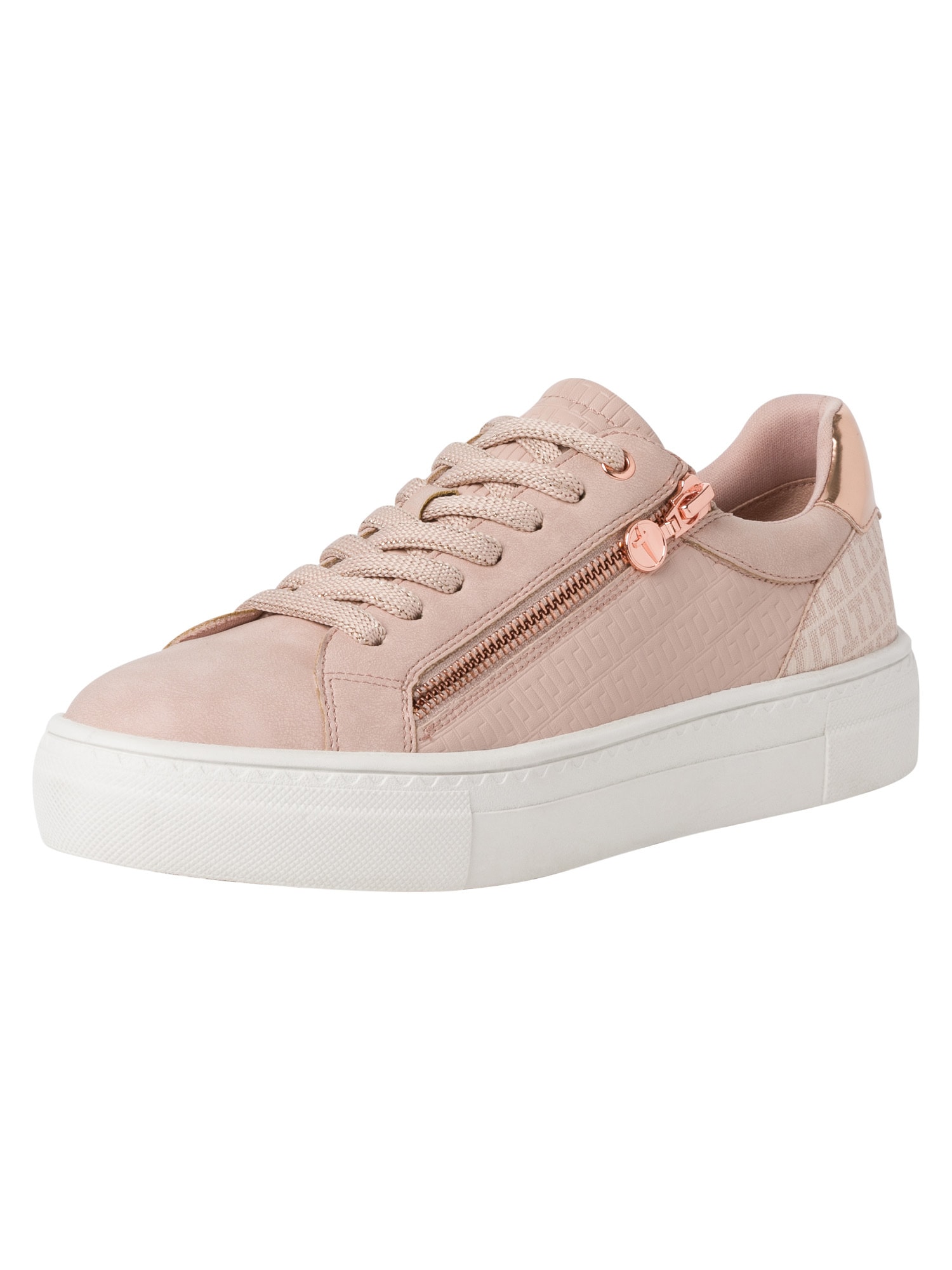TAMARIS Rövid szárú edzőcipők  rózsaszín arany / pasztell-rózsaszín