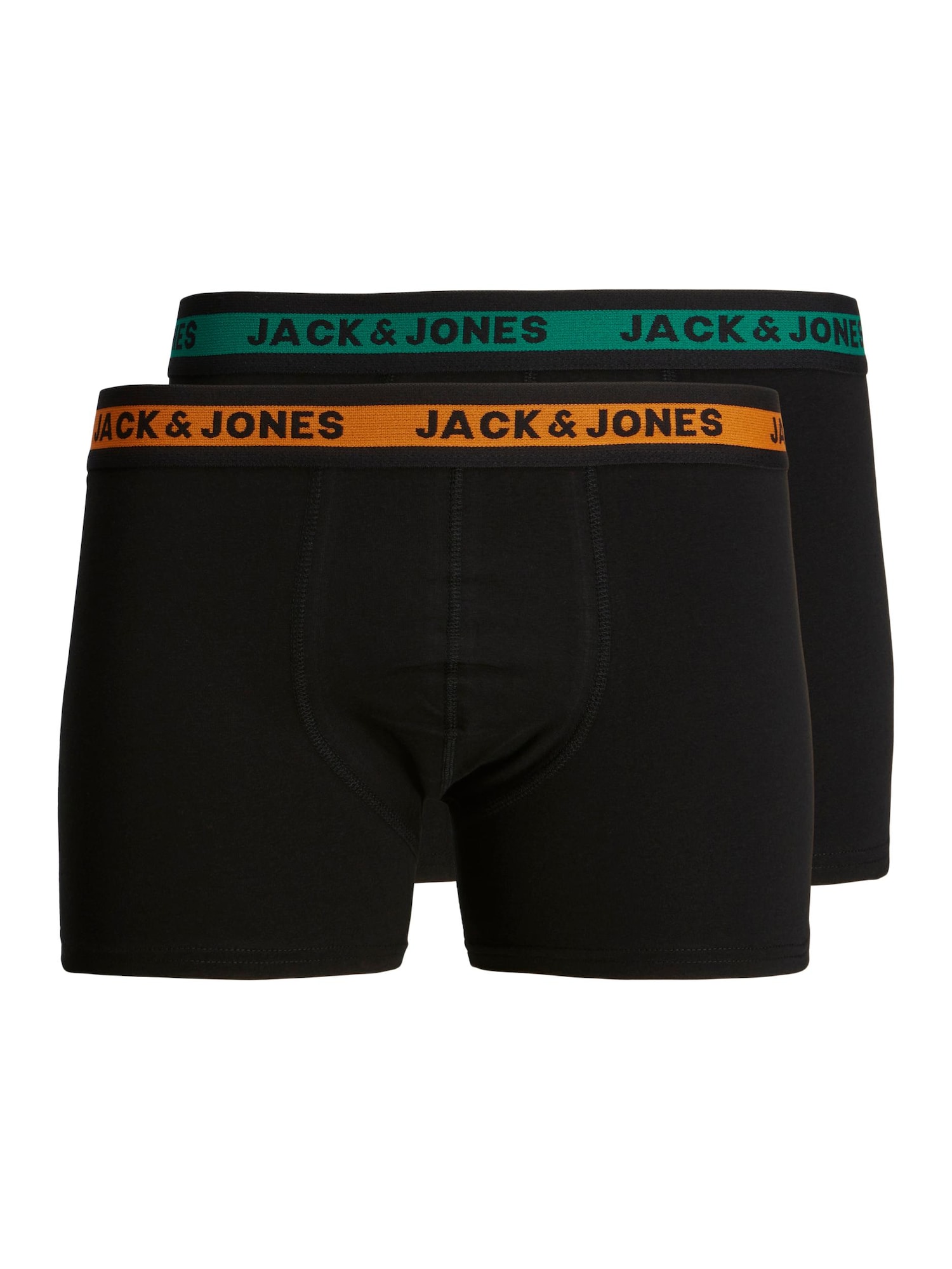 JACK & JONES Boxeralsók 'JOSH'  fekete / narancs / zöld