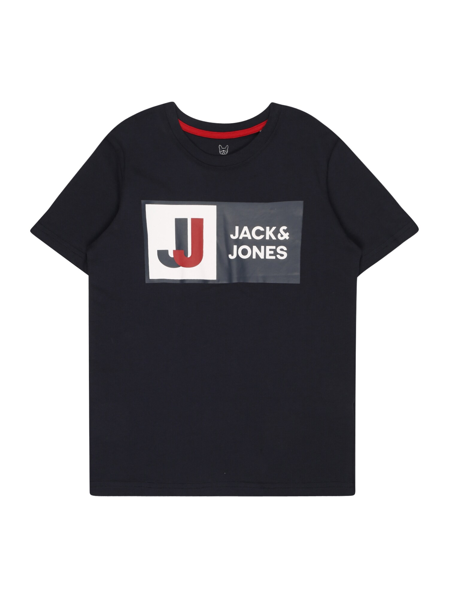 Jack & Jones Junior Póló 'Logan'  fehér / piros / tengerészkék