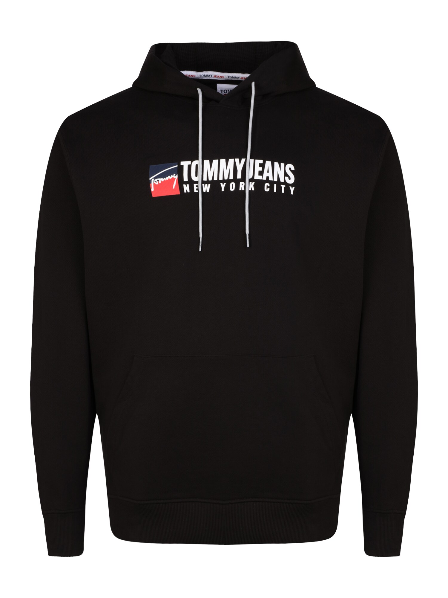 Tommy Jeans Plus Tréning póló  fekete / fehér / rikító piros / tengerészkék