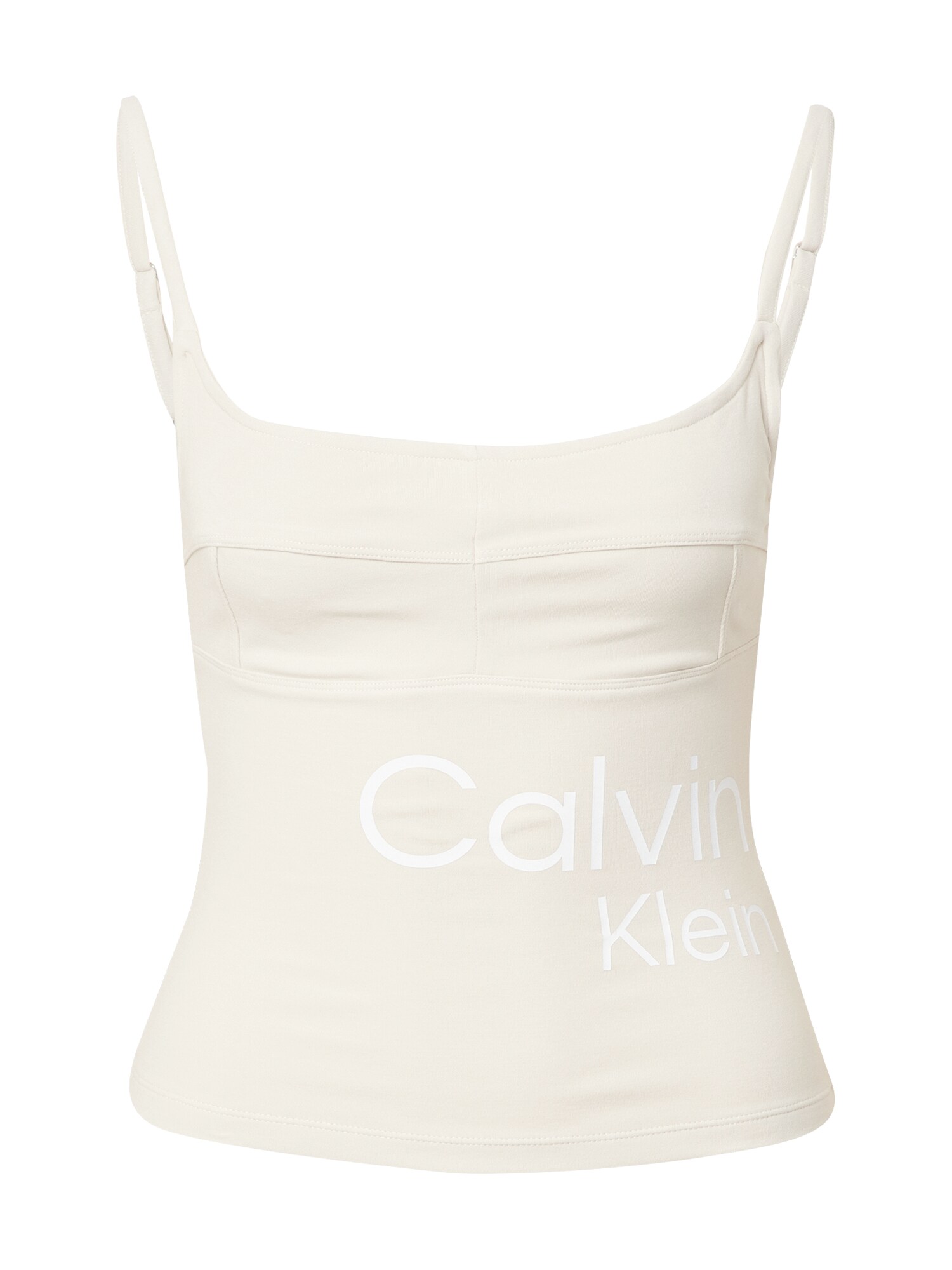 Calvin Klein Jeans Top  piszkosfehér / fehér