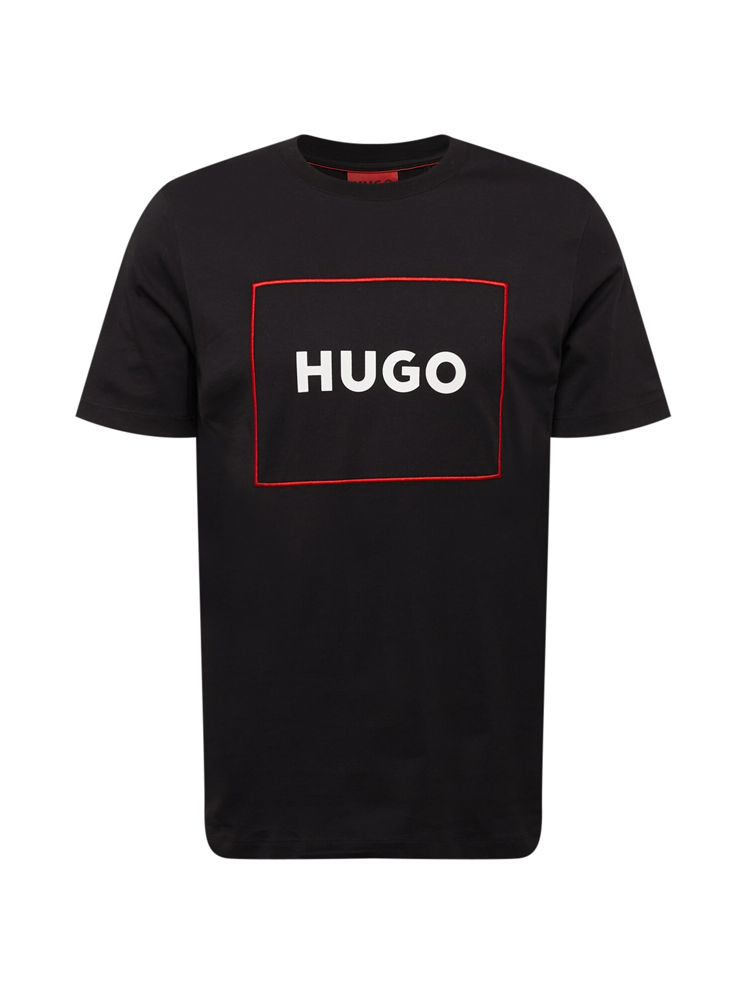 HUGO Póló 'Dumex'  fekete / piros / fehér