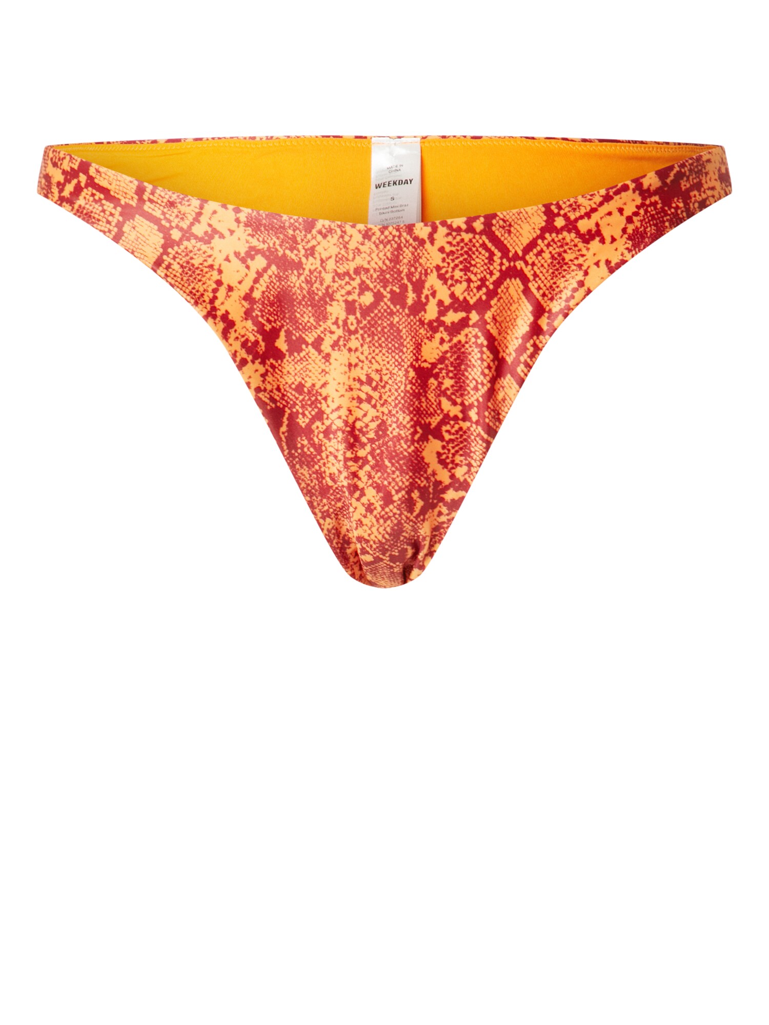 WEEKDAY Bikini nadrágok  narancs / piros