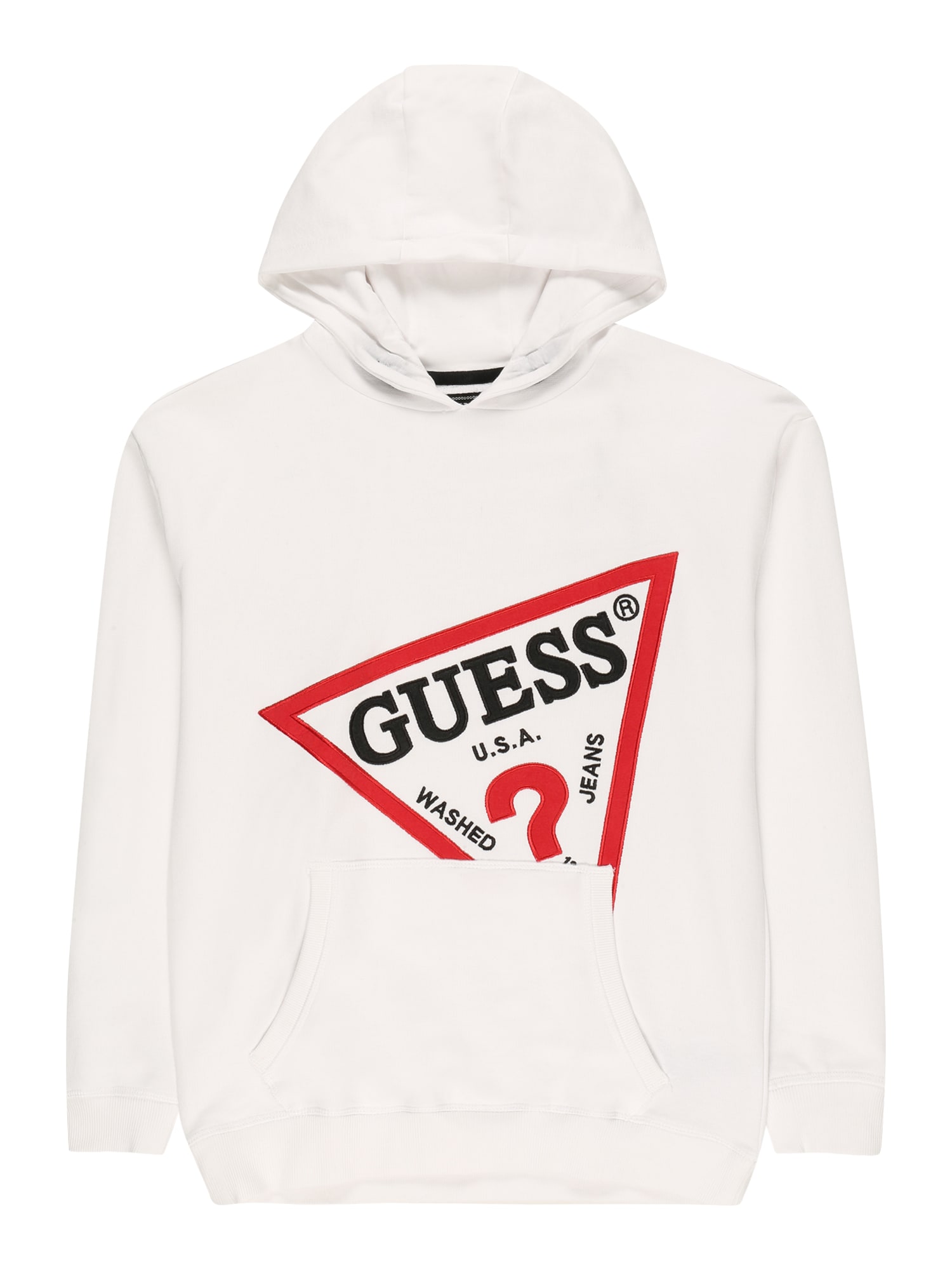 GUESS Tréning póló  fehér / fekete / piros