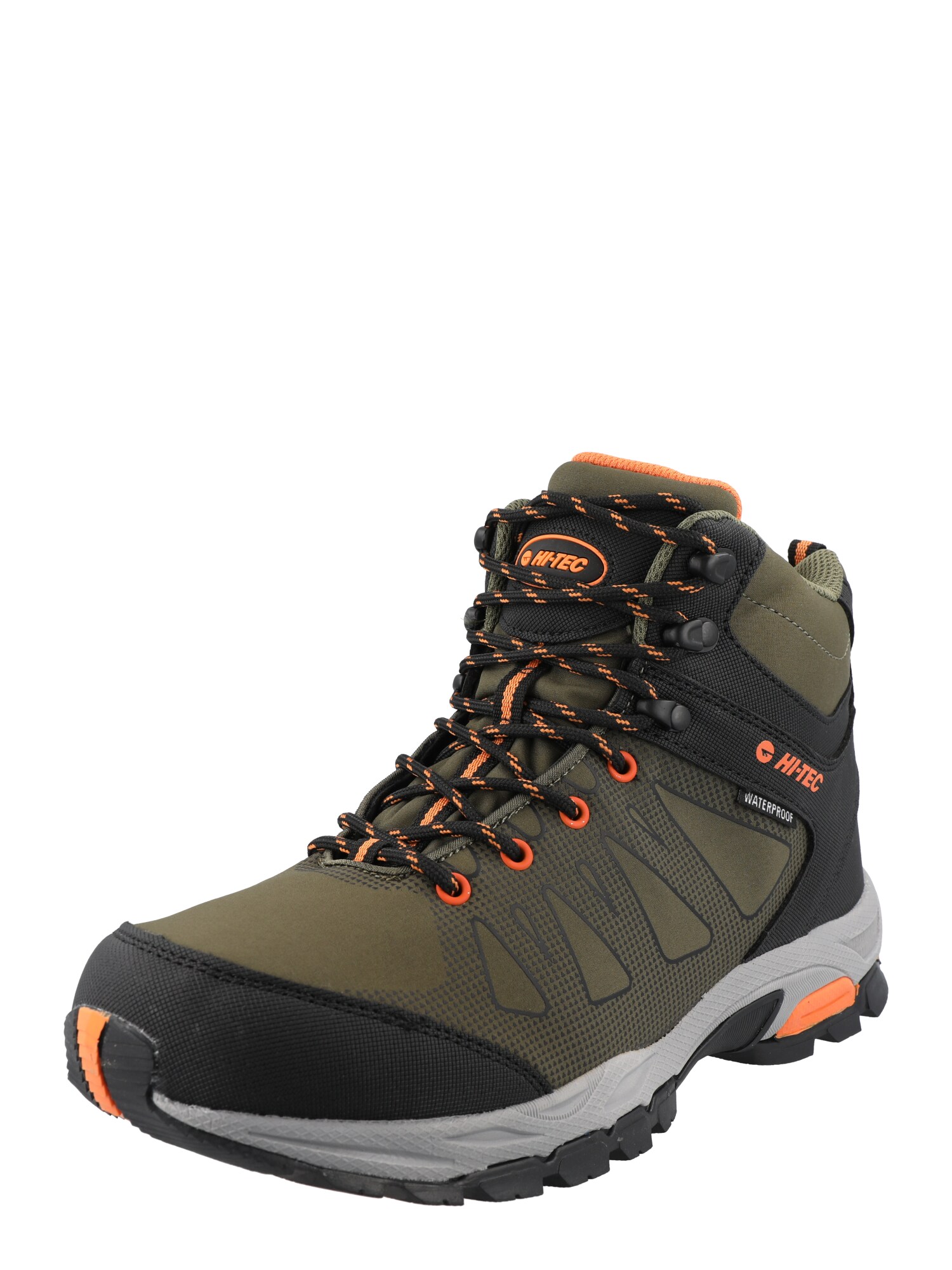 HI-TEC Bakancsok  khaki / fekete / világos narancs
