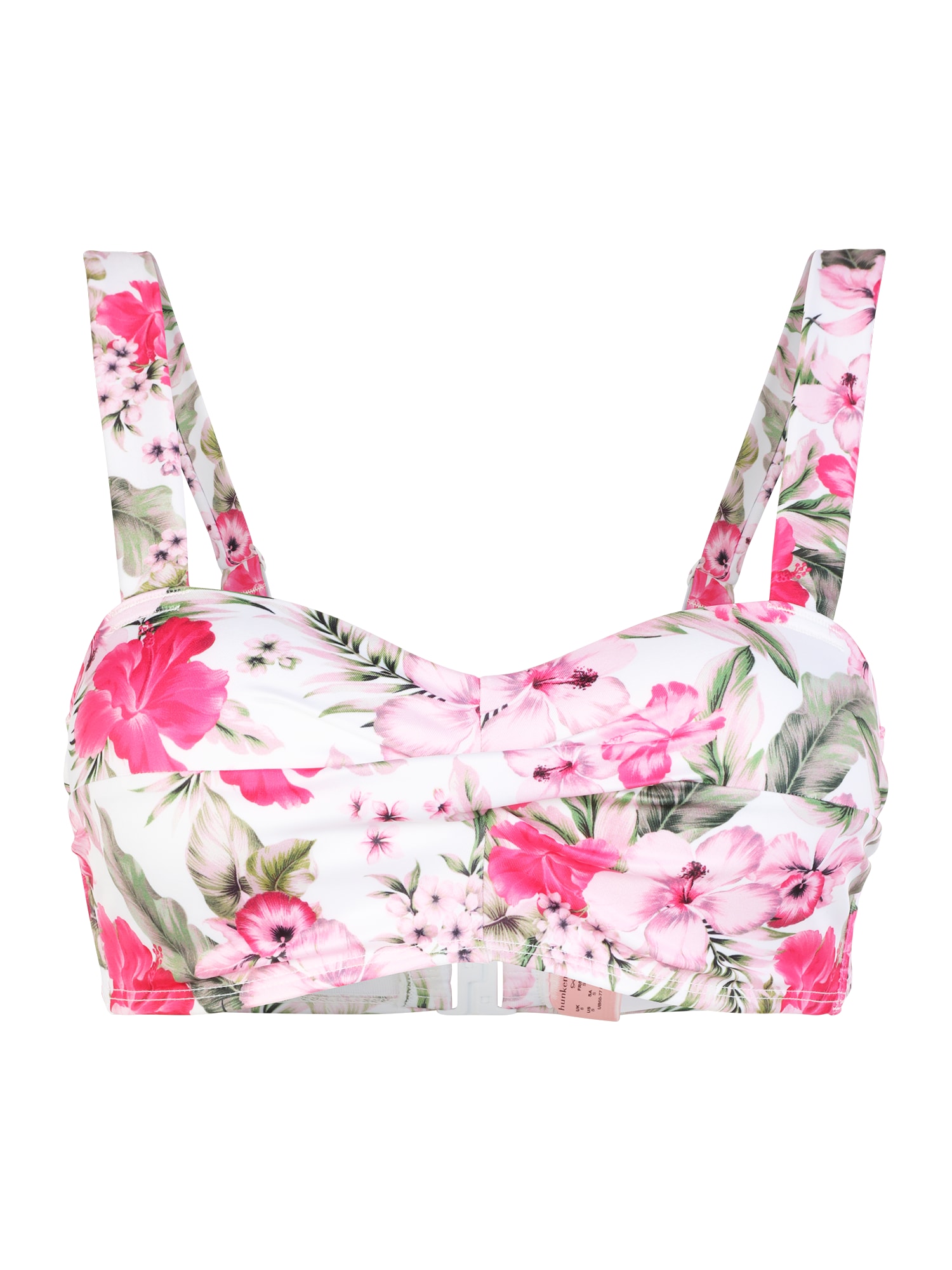 Hunkemöller Bikini felső  fehér / zöld / rózsaszín / rózsaszín