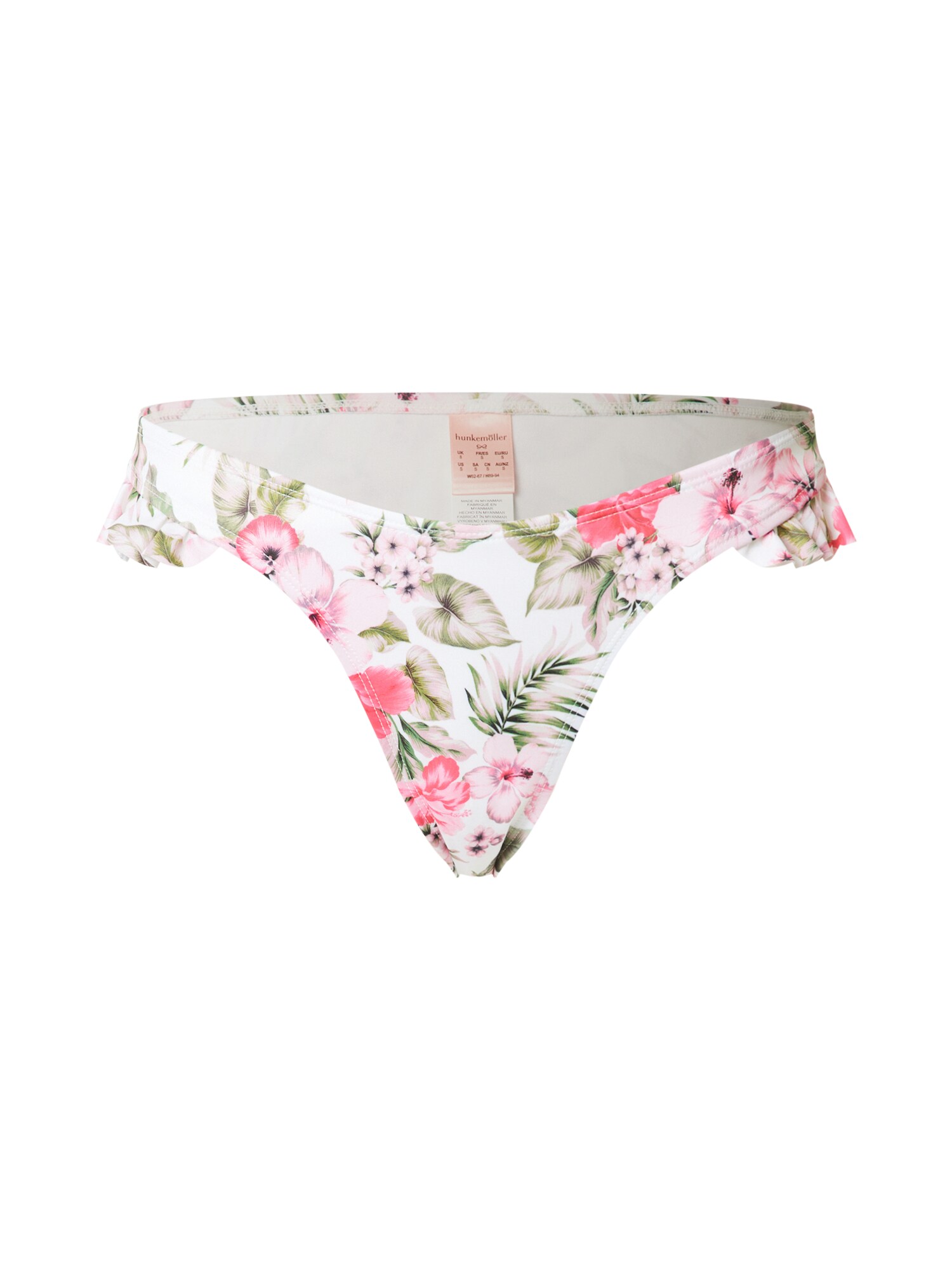 Hunkemöller Bikini nadrágok  fehér / világos-rózsaszín / rózsaszín / olíva