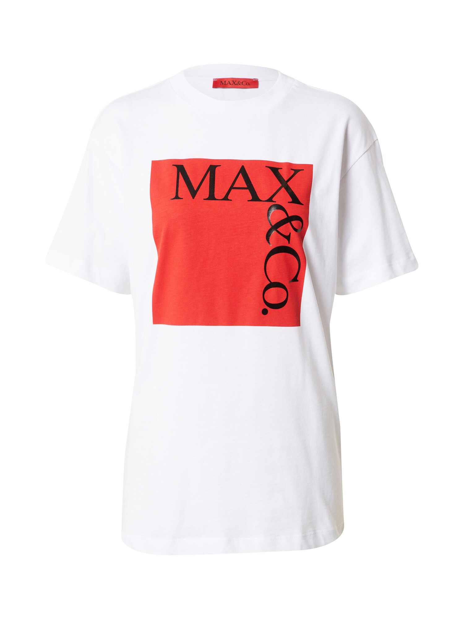 MAX&Co. Póló  fehér / tűzpiros / fekete
