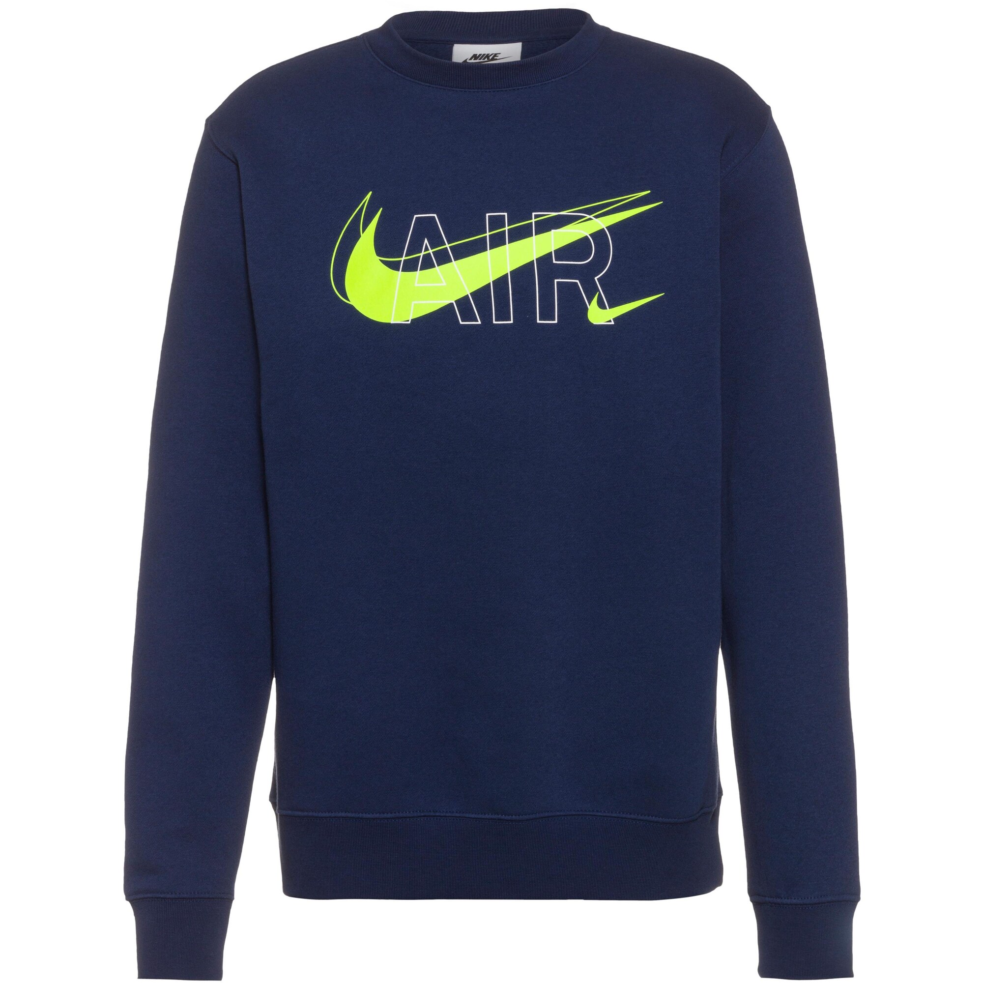 Nike Sportswear Tréning póló  tengerészkék / neonzöld