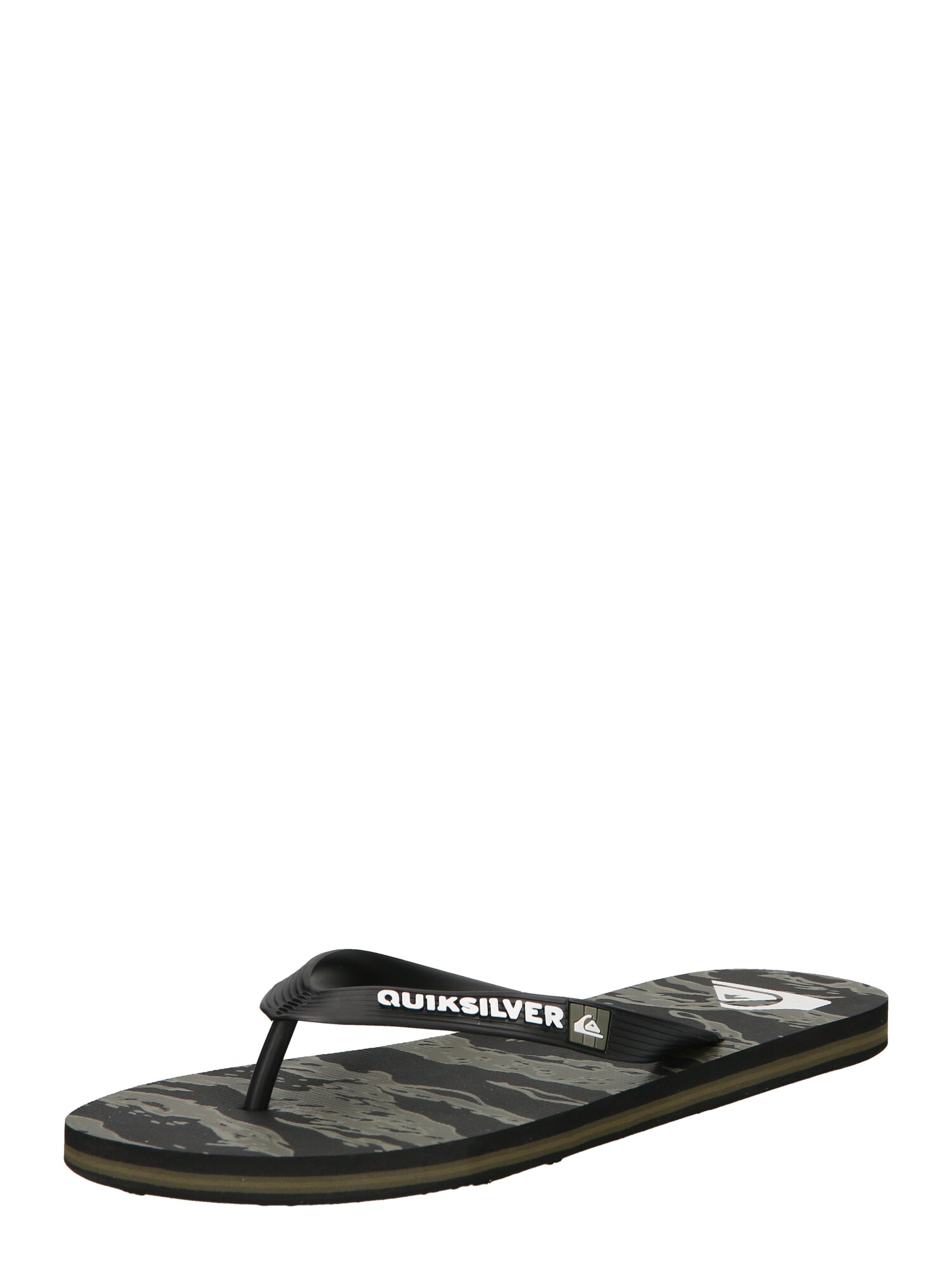 QUIKSILVER Ujjelválasztó-pántos szandál 'MOLOKAI'  fekete / fehér