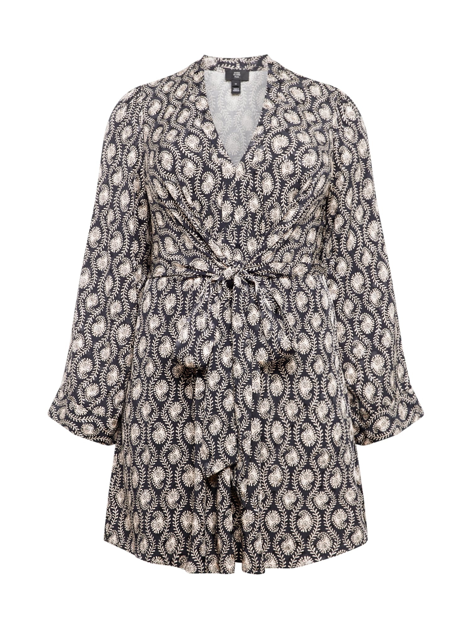 River Island Plus Ruha  fekete / piszkosfehér
