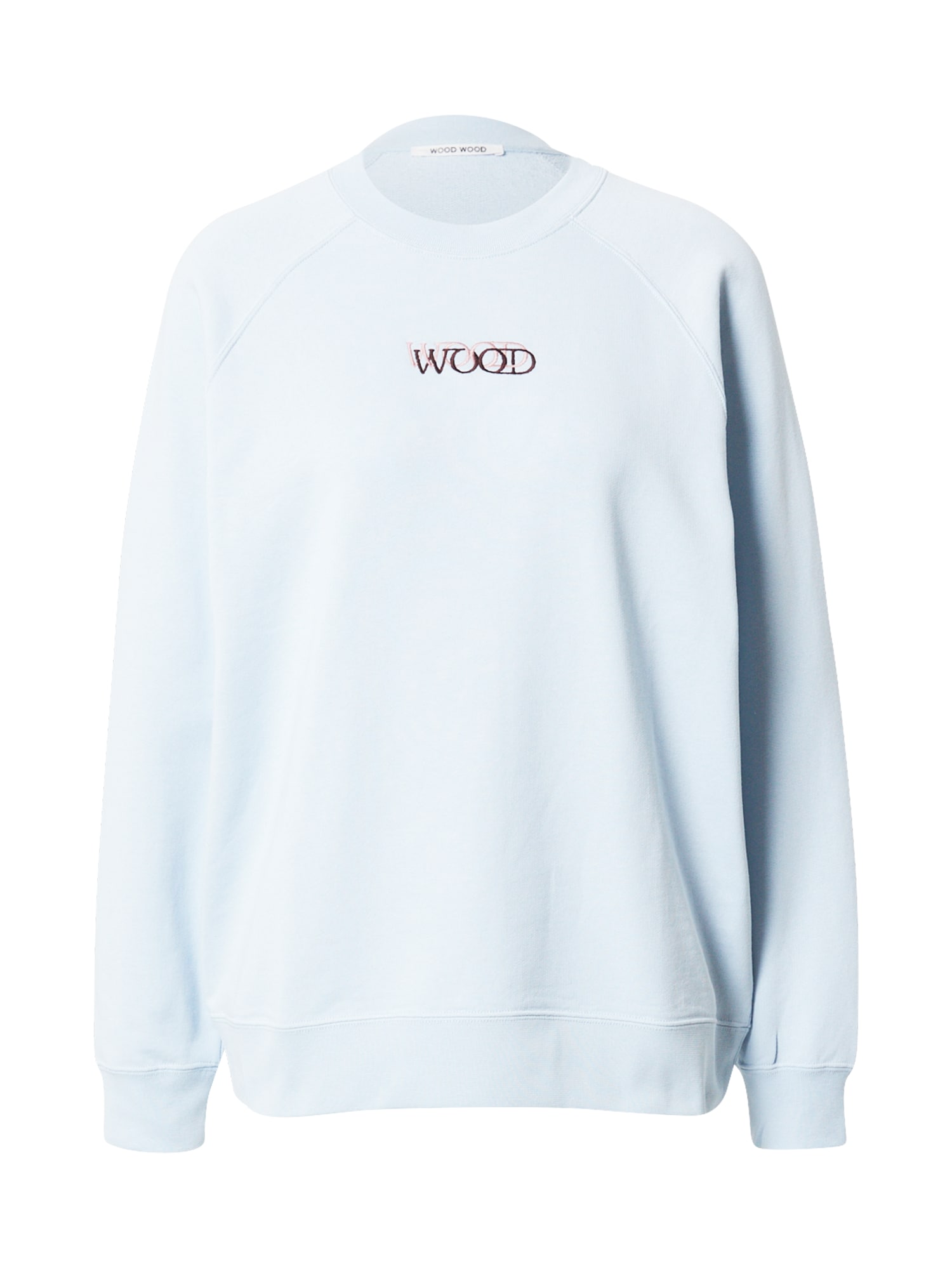 WOOD WOOD Tréning póló 'Hope'  világoskék / fehér / bordó