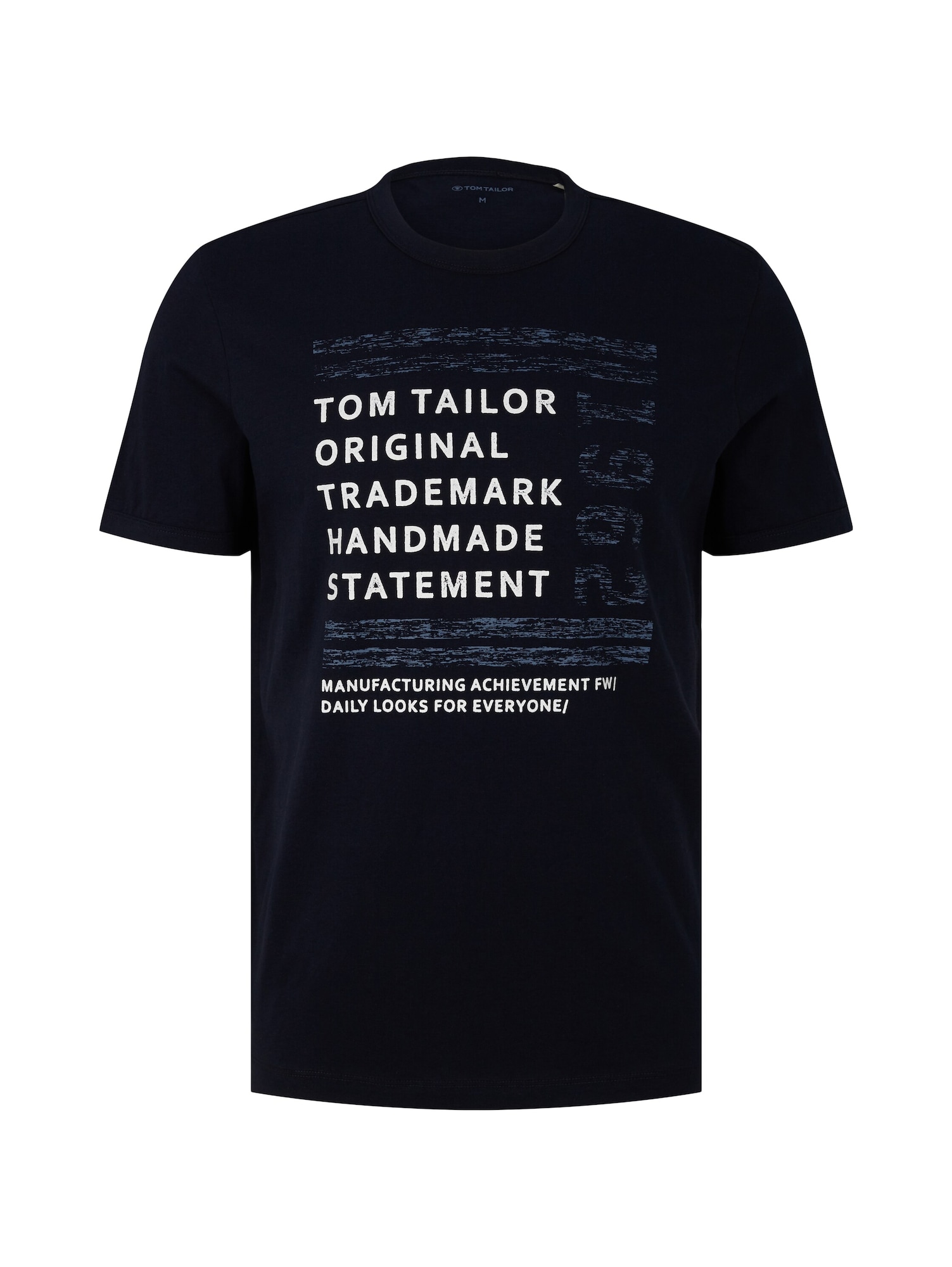 TOM TAILOR Póló  éjkék / fehér