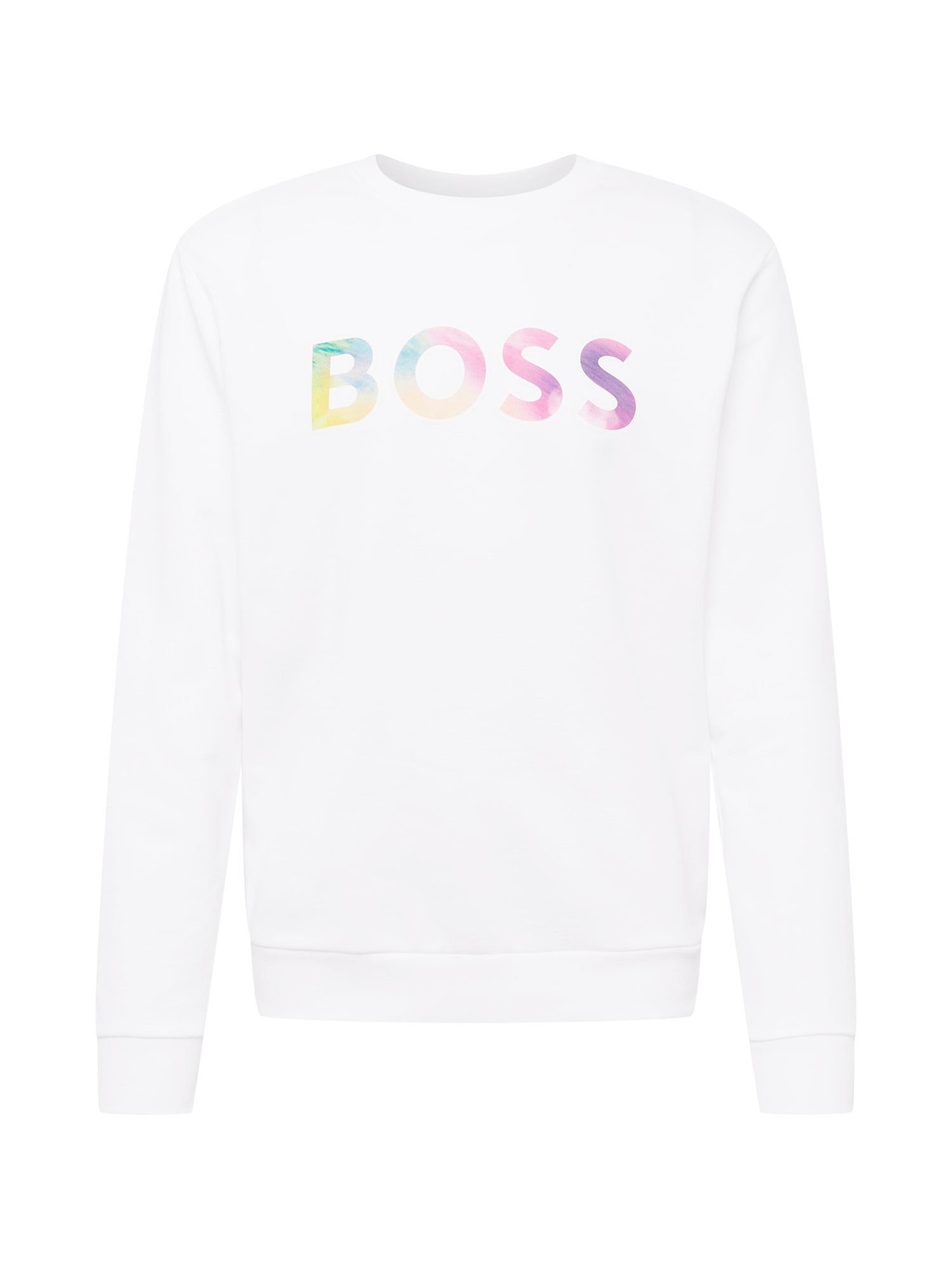 BOSS Orange Tréning póló 'Equal'  fehér / rózsaszín / sárga / lila
