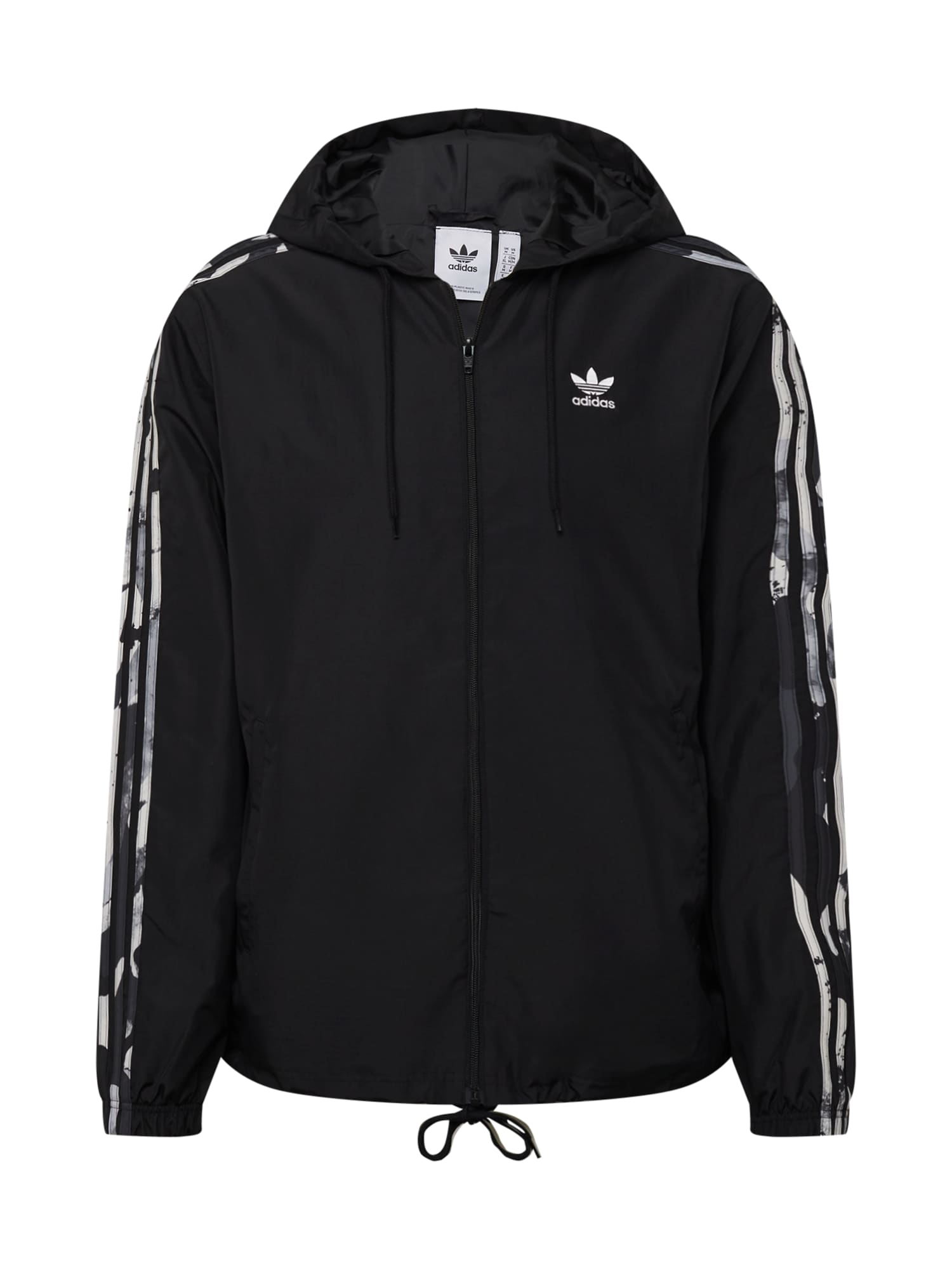 ADIDAS ORIGINALS Átmeneti dzseki  fekete / krém / szürke / fehér